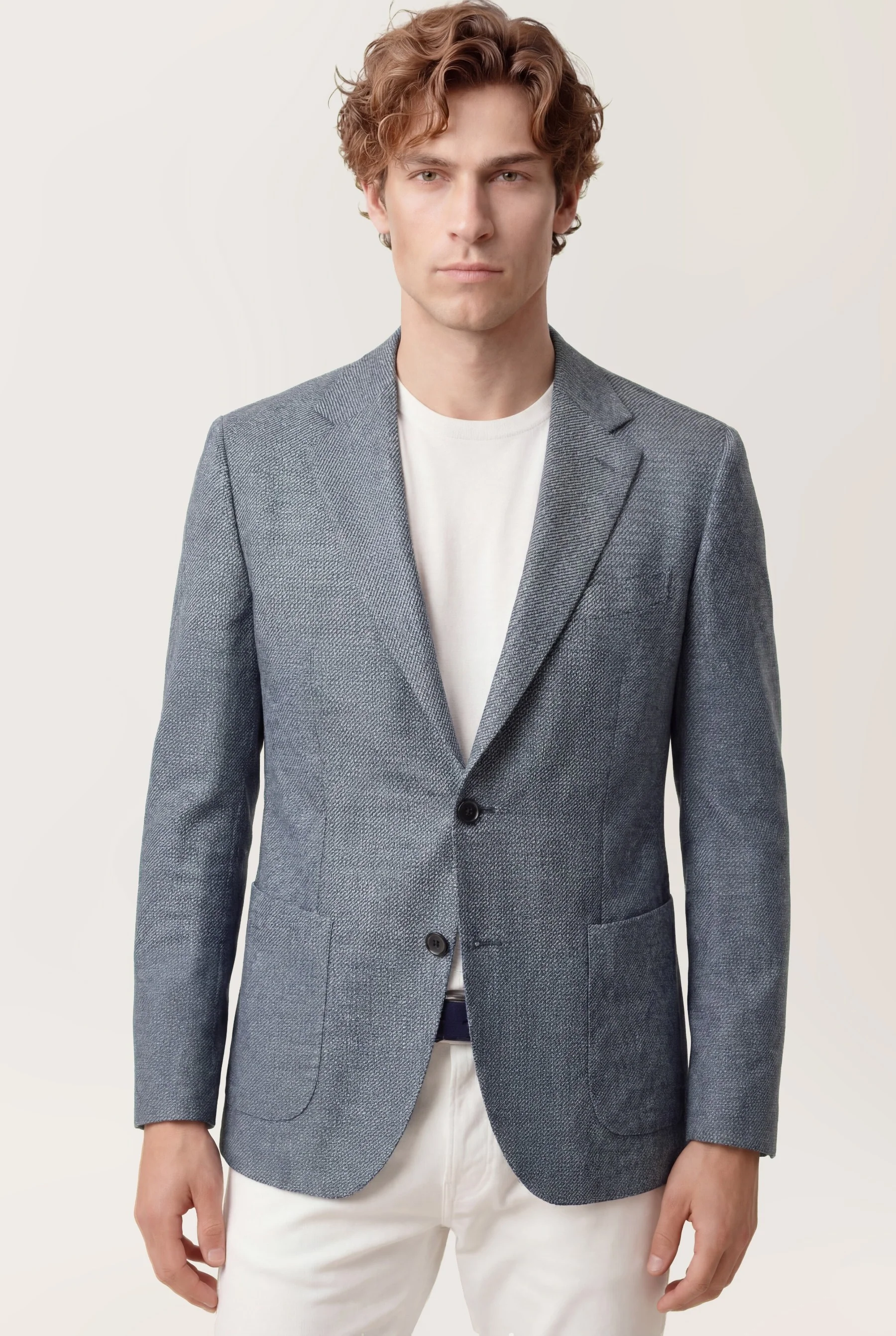 Blazer Sarja mistura de linho slim fit - Image 3