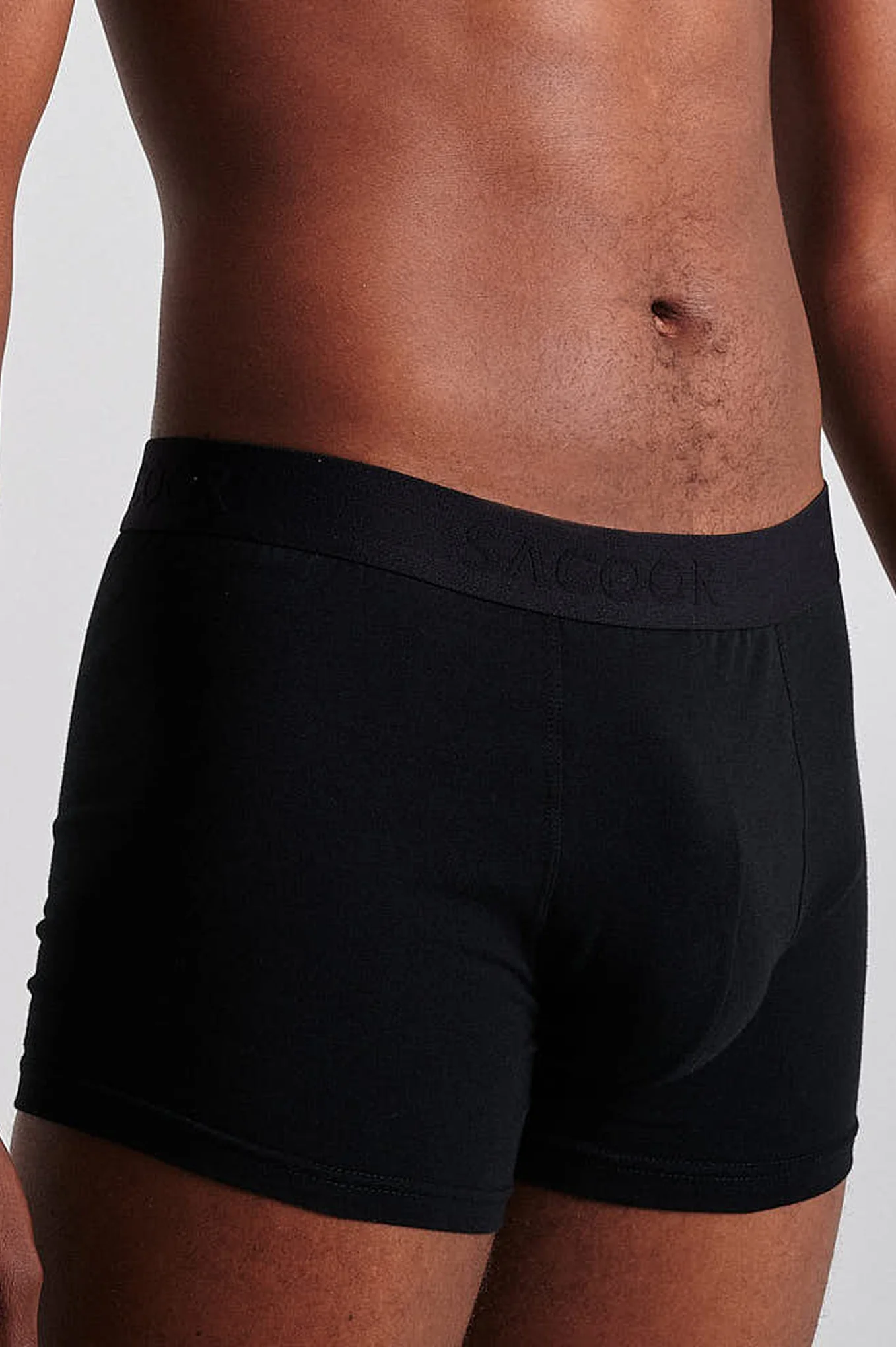 Boxer masculino com 2 pacotes de algodão
