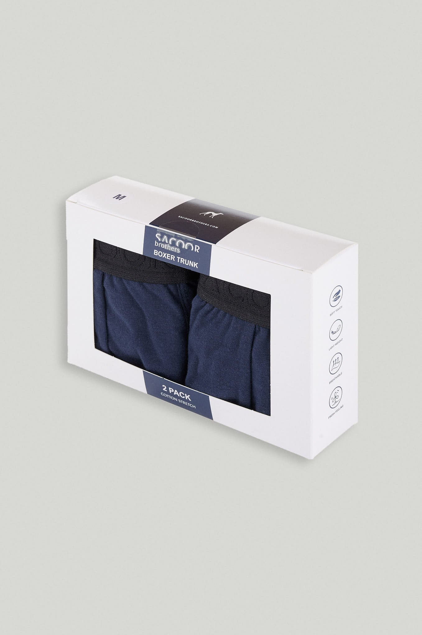 Boxer masculino com 2 pacotes de algodão - Image 4