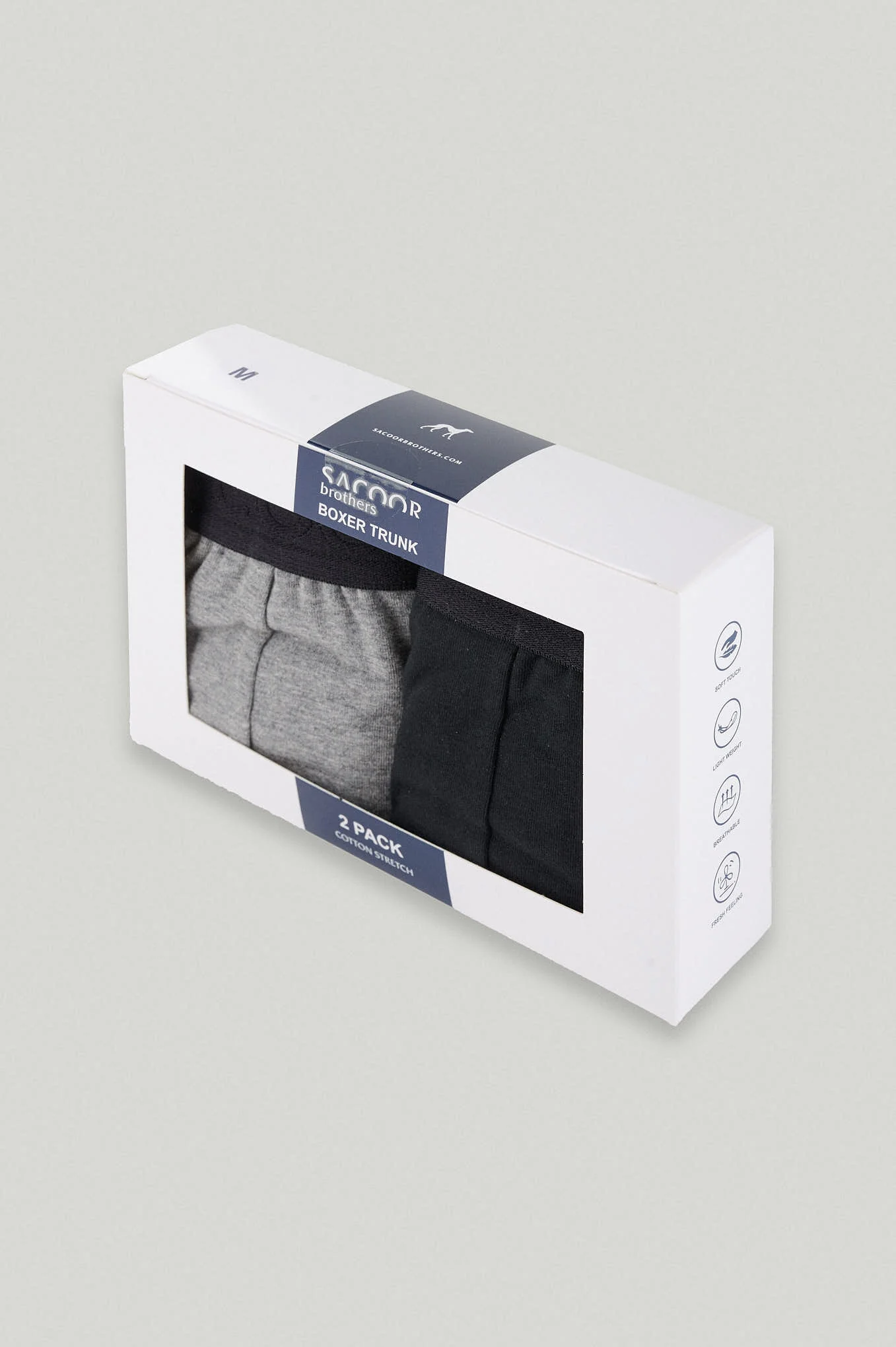 Boxer masculino com 2 pacotes de algodão - Image 6