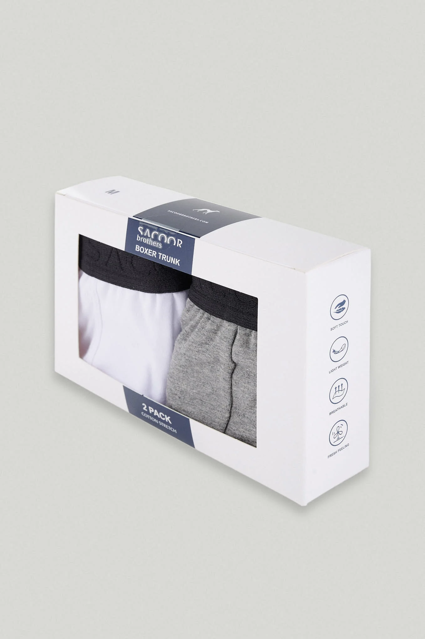 Boxer masculino com 2 pacotes de algodão - Image 8