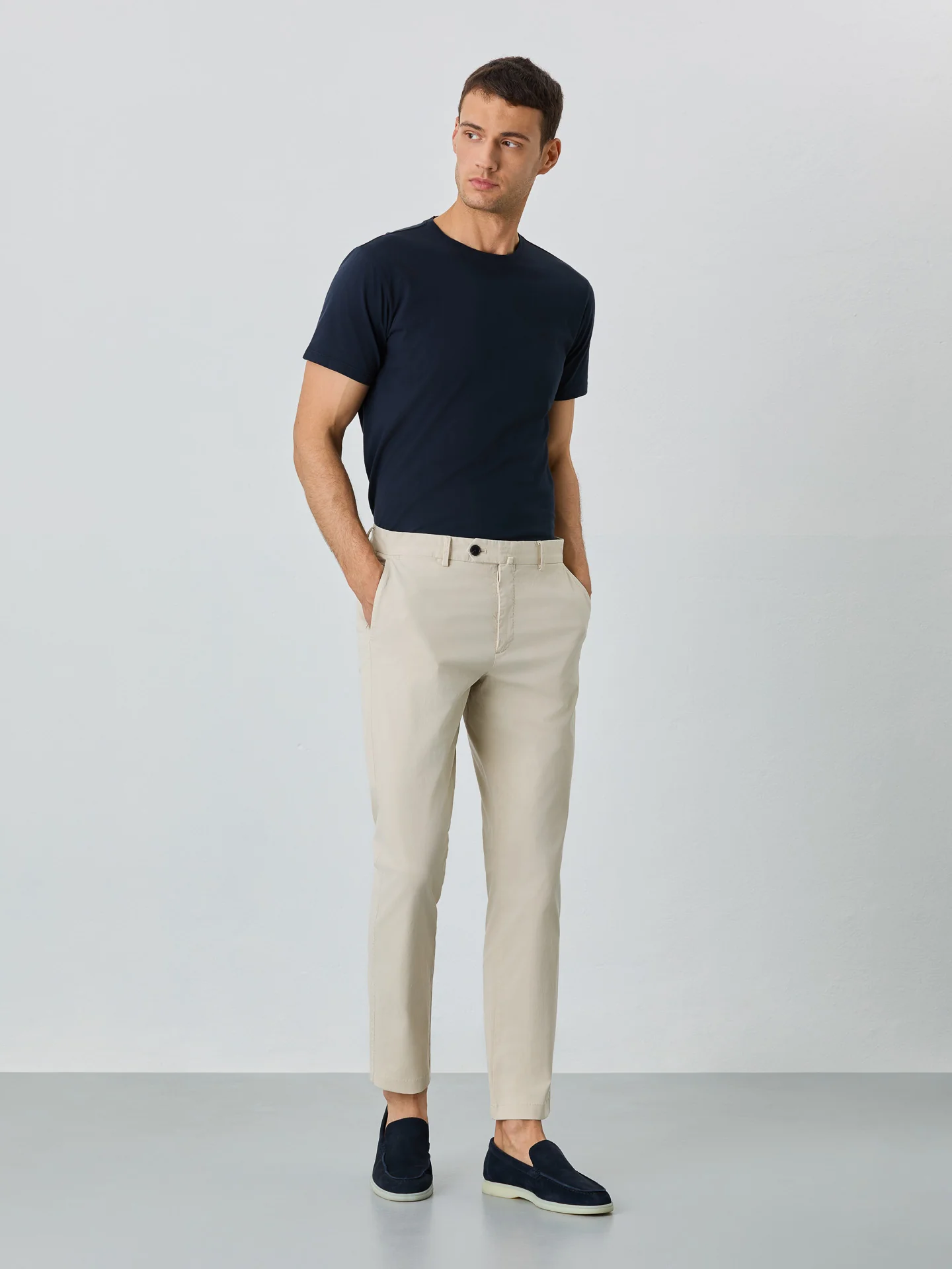 Calça Chino Slim Fit Com Bolso Relógio - Image 7