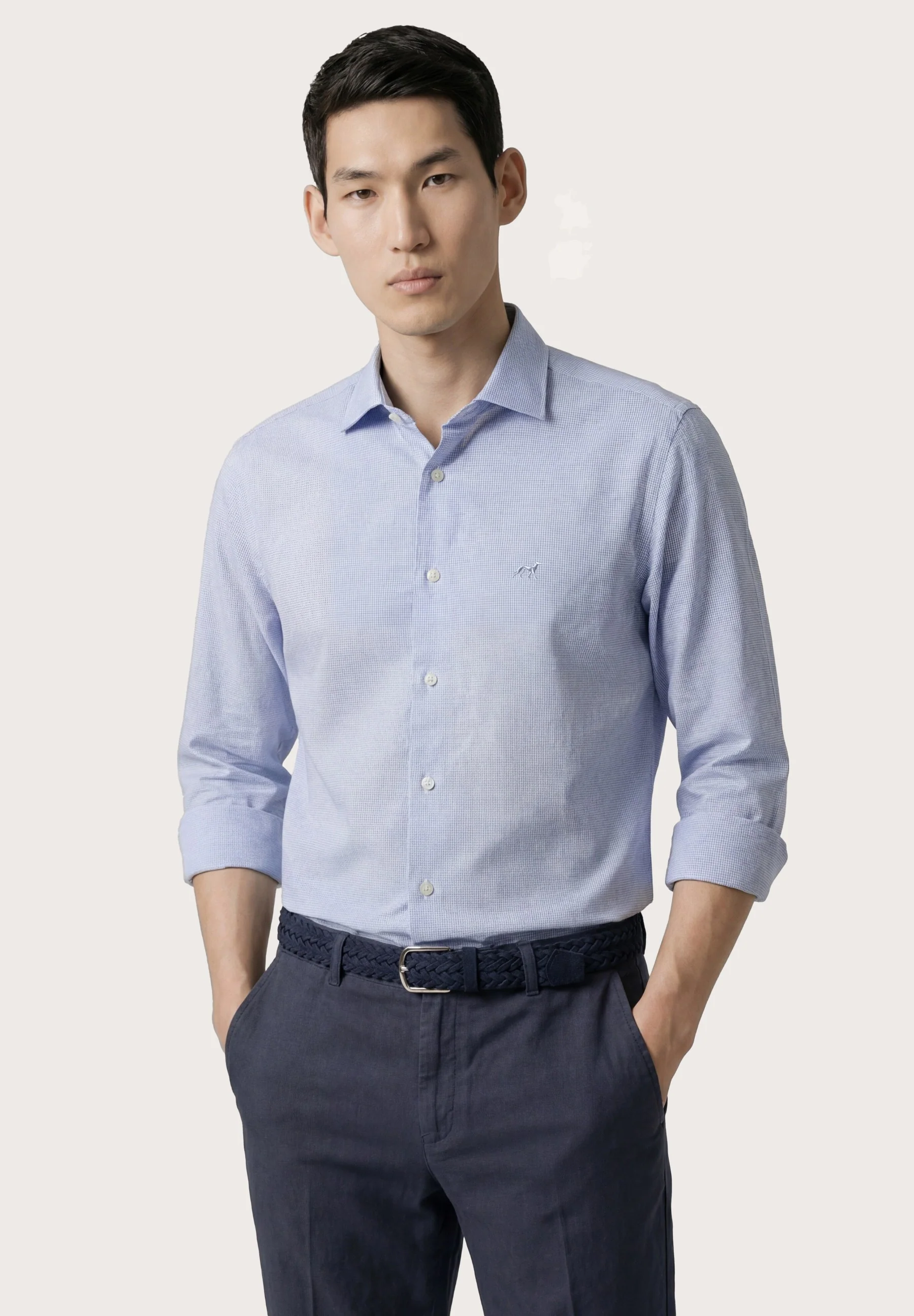 Calças casuais em algodão e elastano, slim fit - Image 14