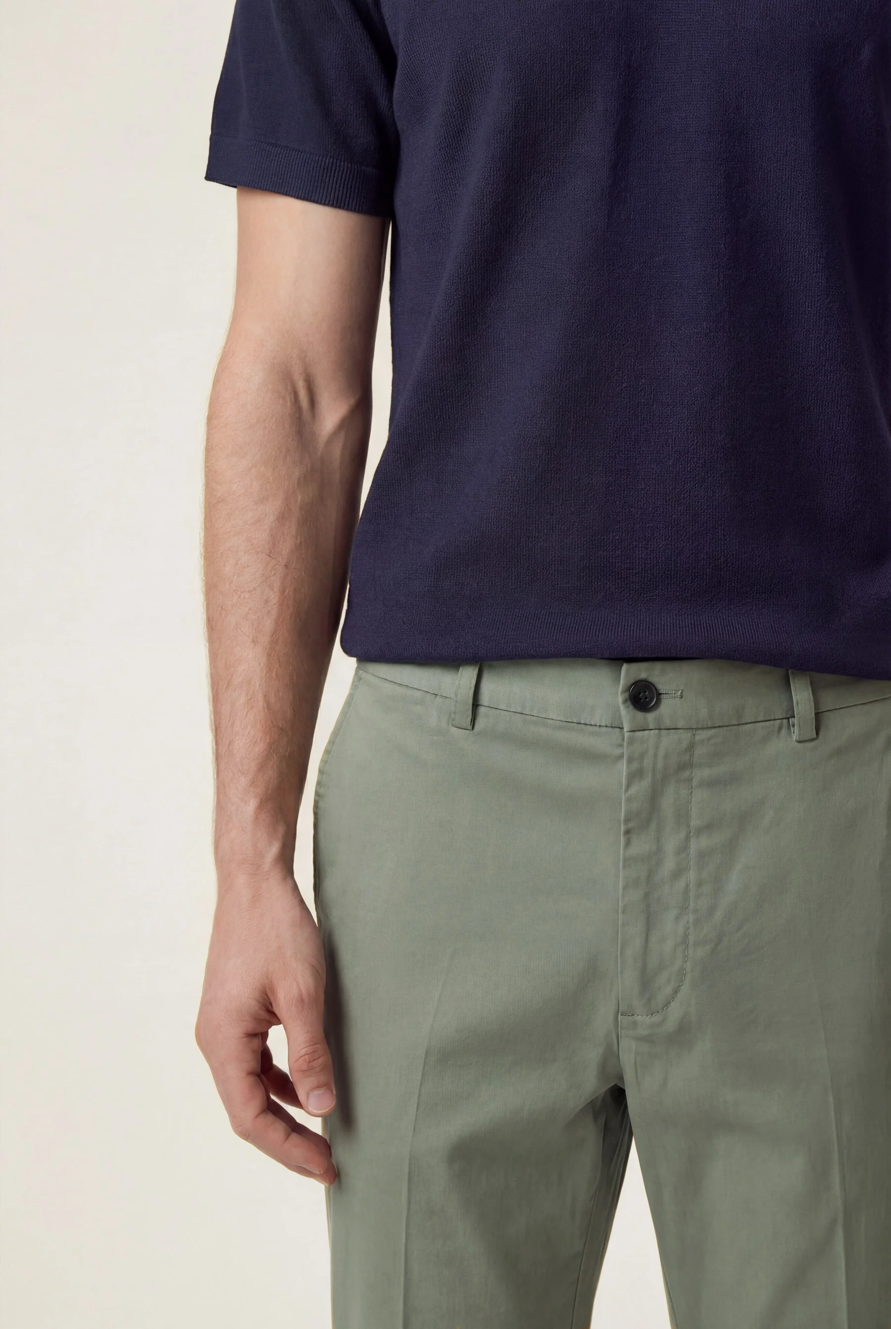 Calças casuais em algodão e elastano, slim fit - Image 22