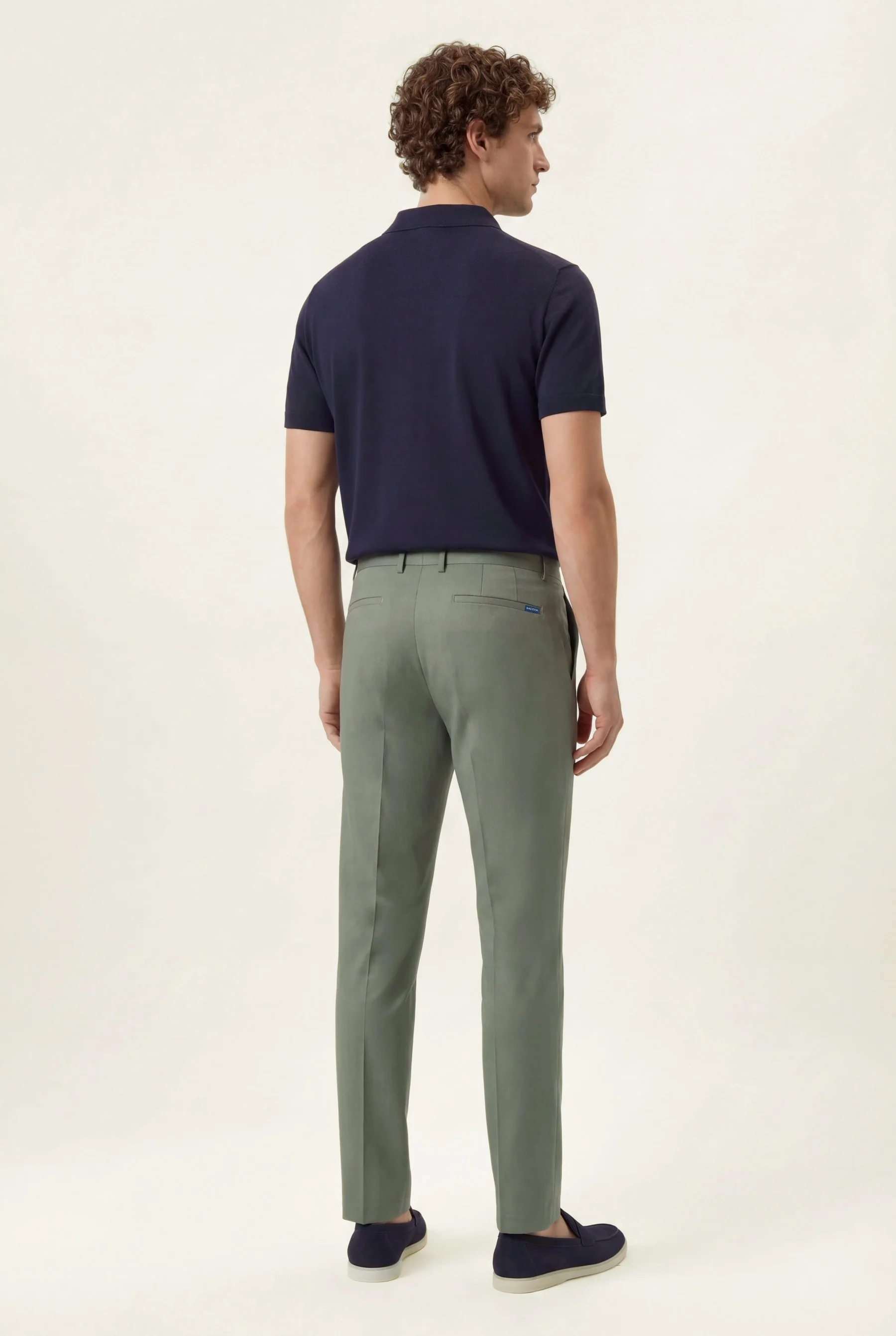 Calças casuais em algodão e elastano, slim fit - Image 23
