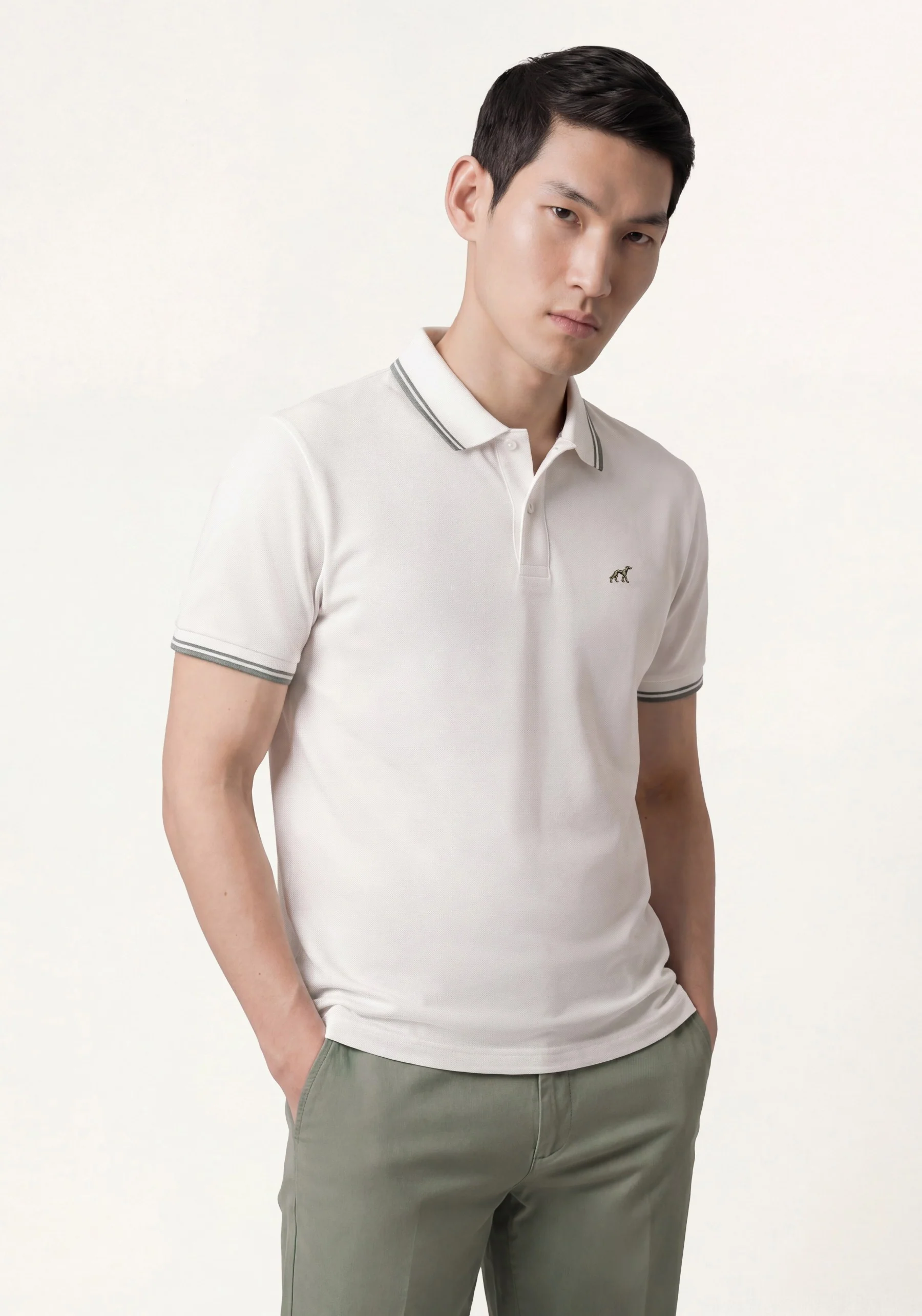 Calças casuais em algodão e elastano, slim fit - Image 25