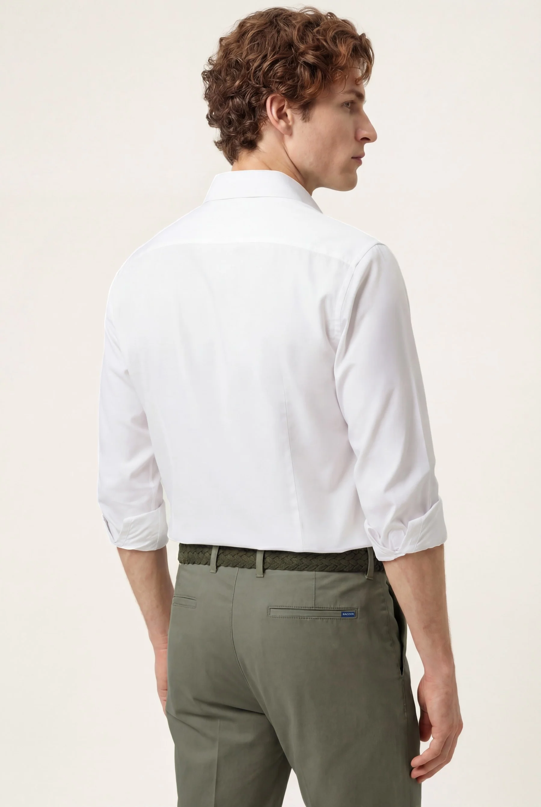 Calças casuais em algodão e elastano, slim fit - Image 26