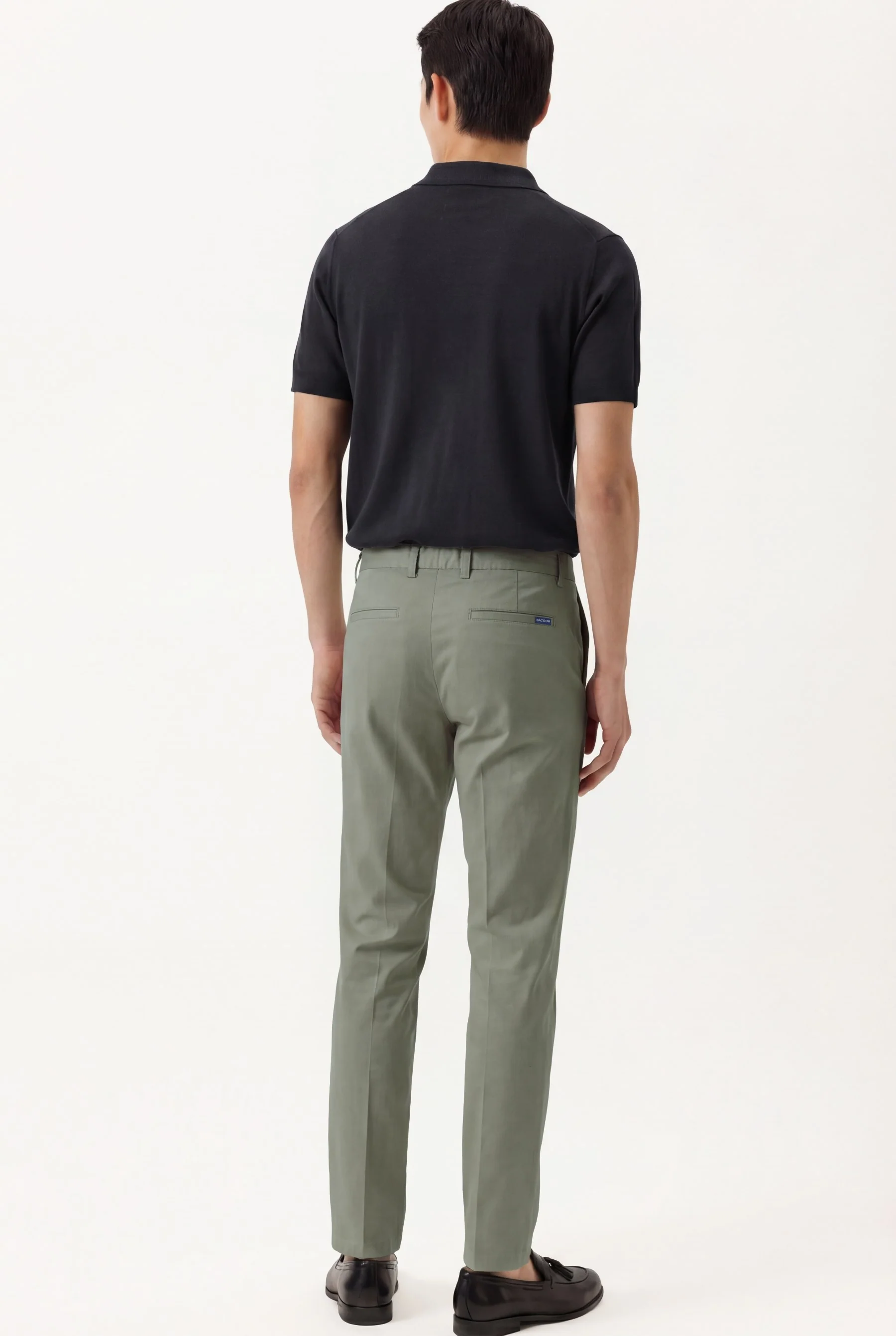 Calças casuais em algodão e elastano, slim fit - Image 35