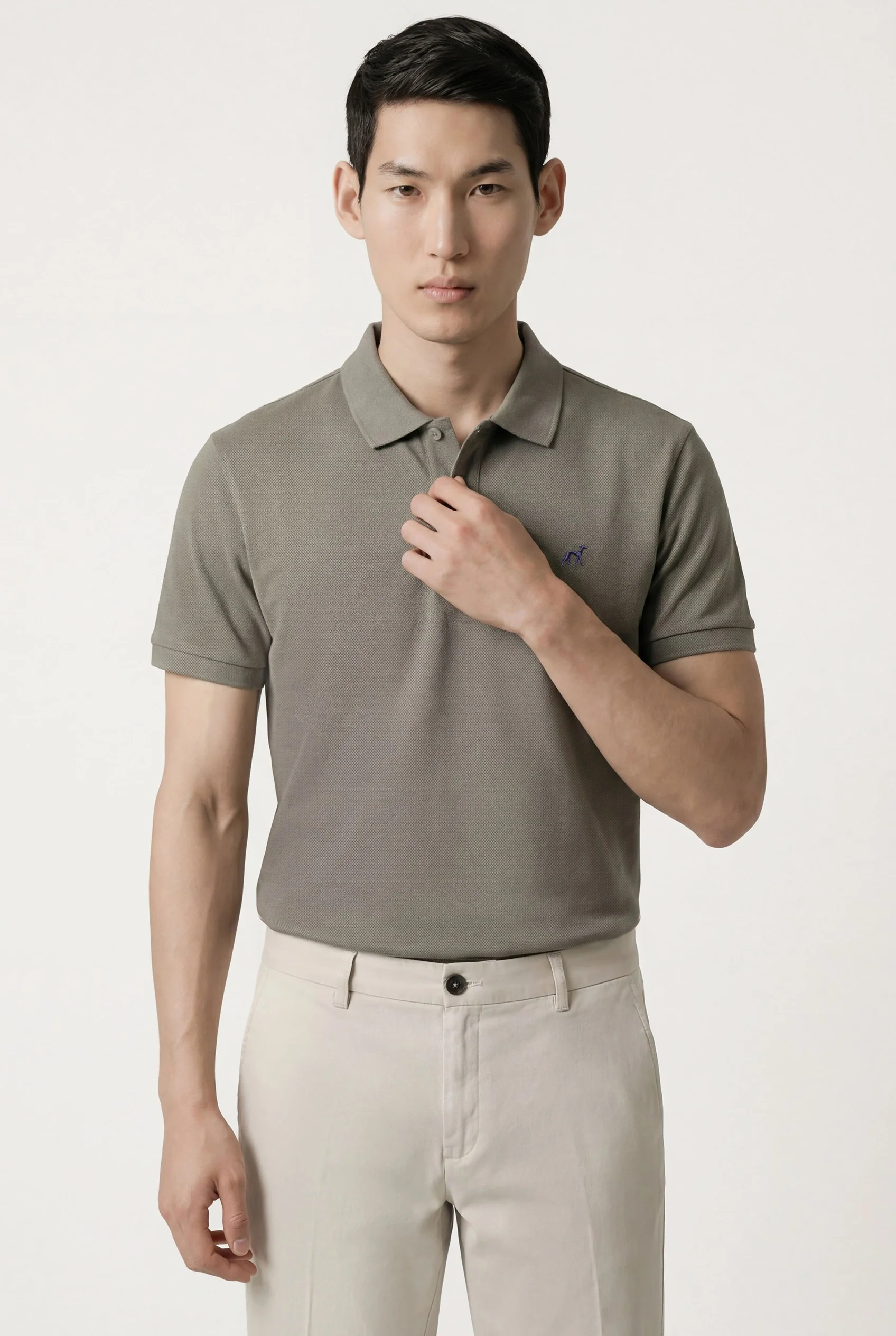Calças casuais em algodão e elastano, slim fit - Image 41
