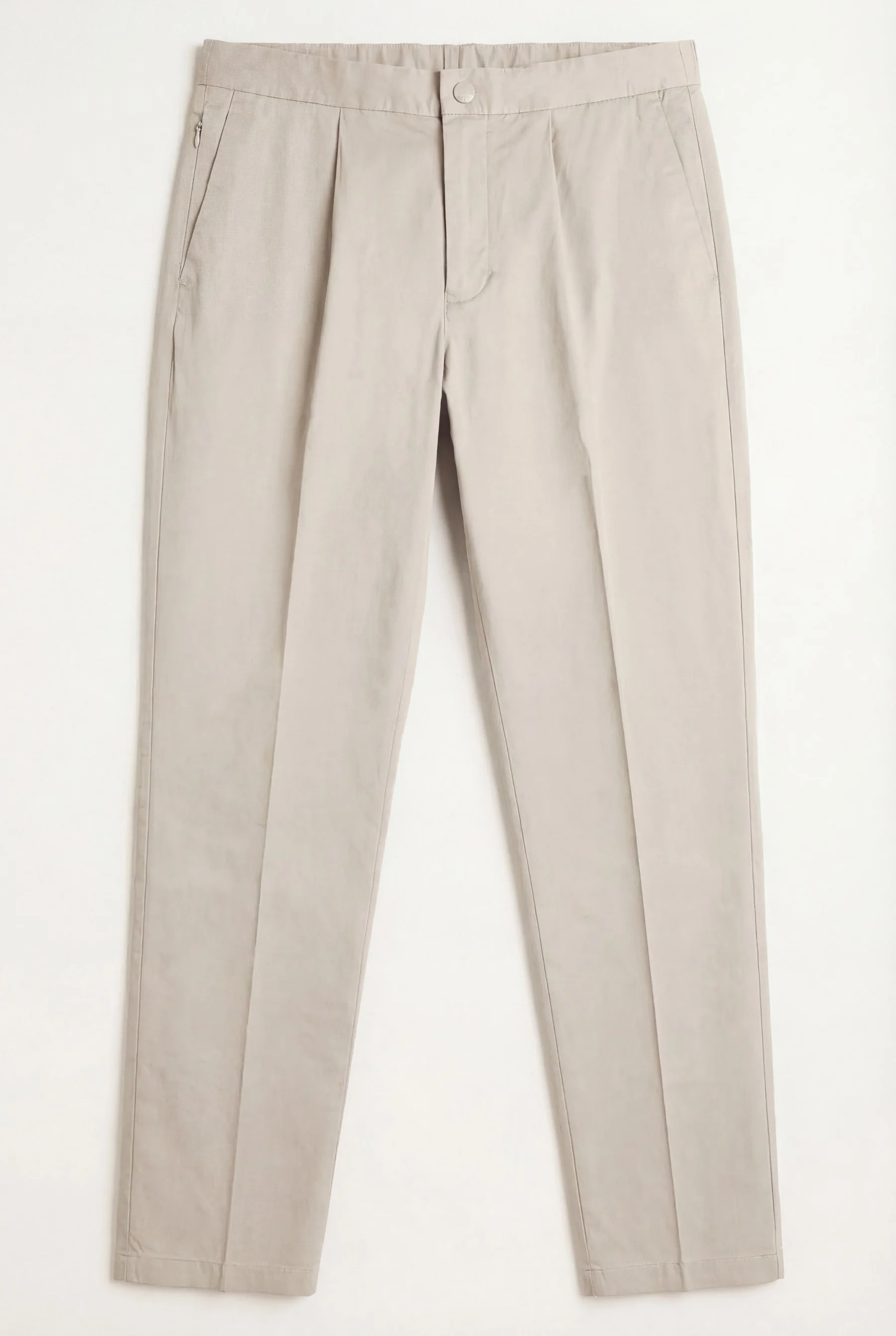Calças casuais plissadas, linha travel, slim fit - Image 10