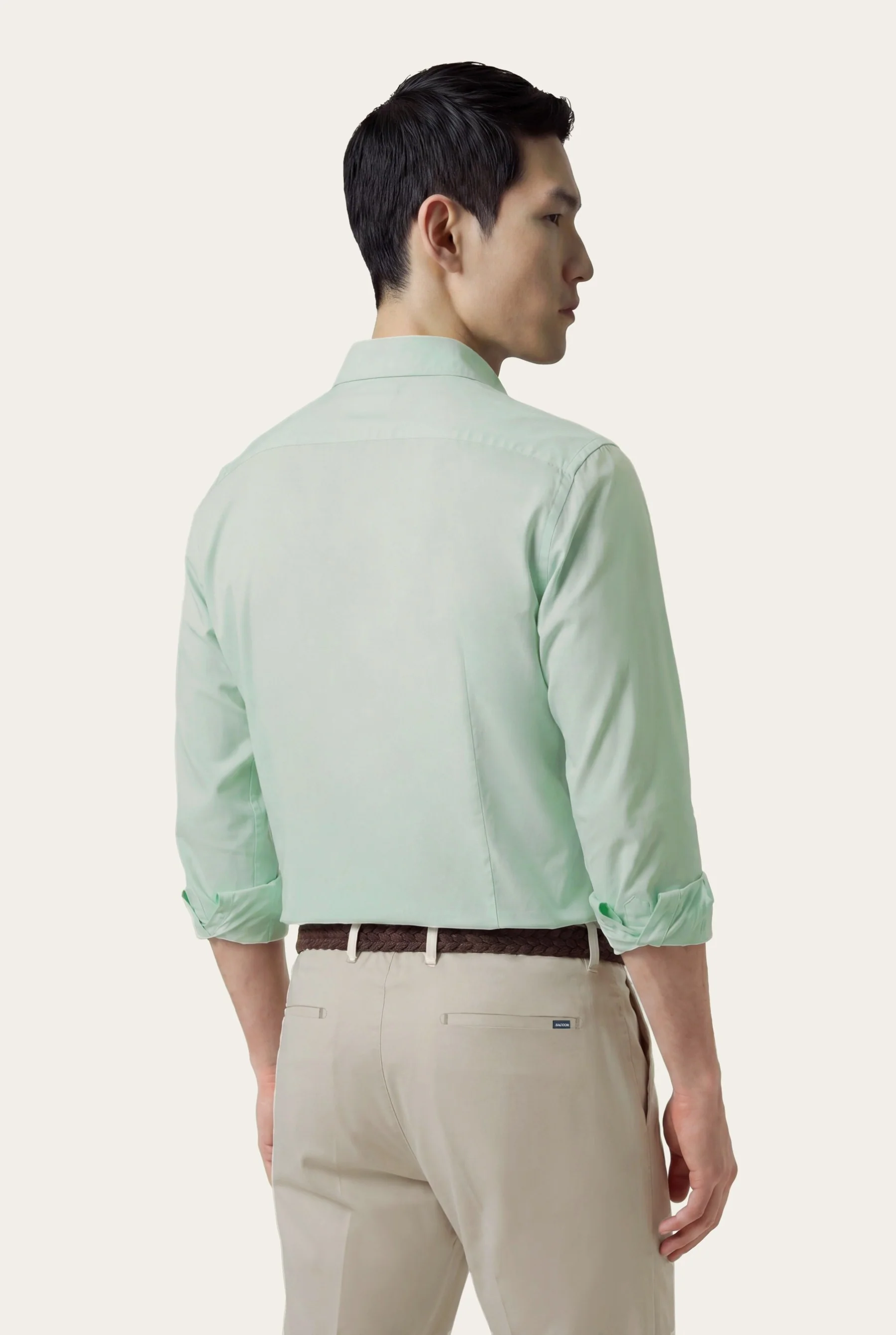 Calças casuais plissadas, linha travel, slim fit - Image 15