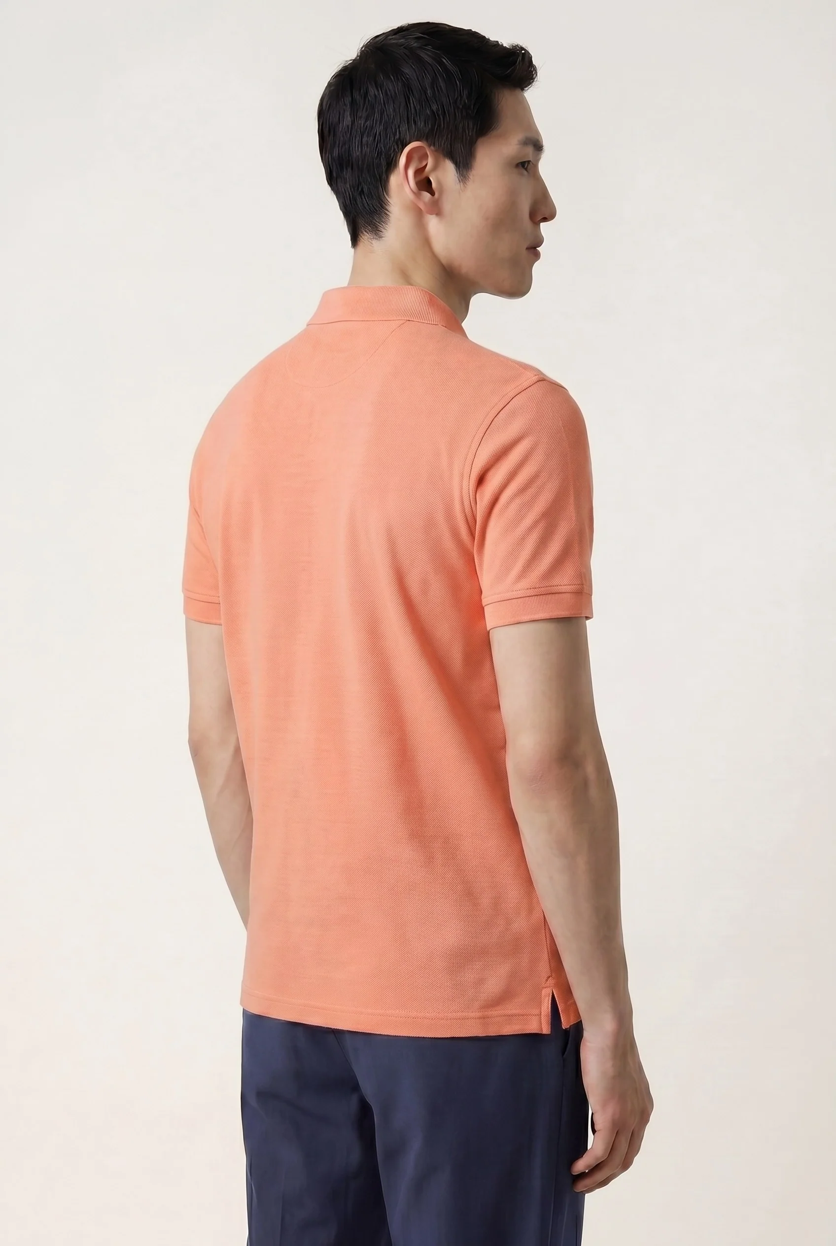 Calças casuais plissadas, linha travel, slim fit - Image 4