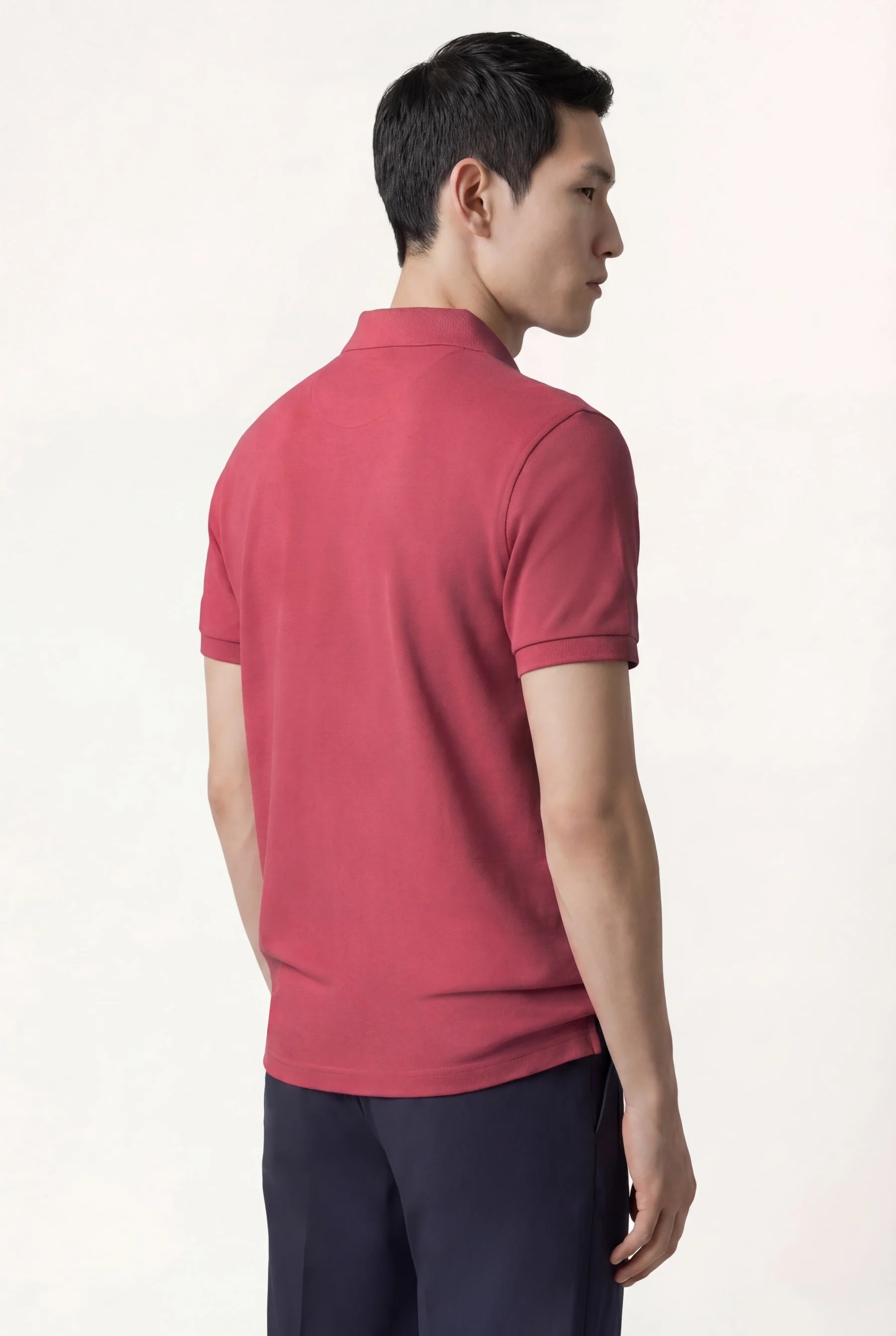 Calças casuais plissadas, linha travel, slim fit - Image 6
