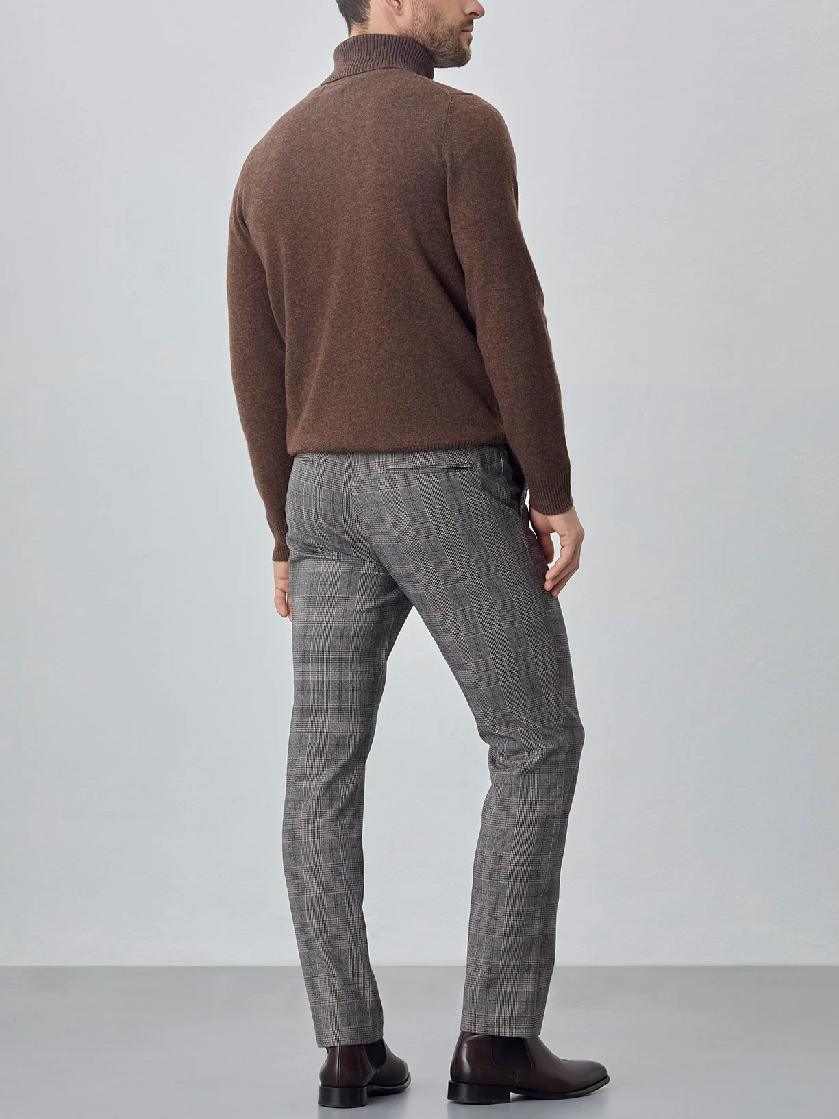 Calças chino slim fit xadrez - Image 3