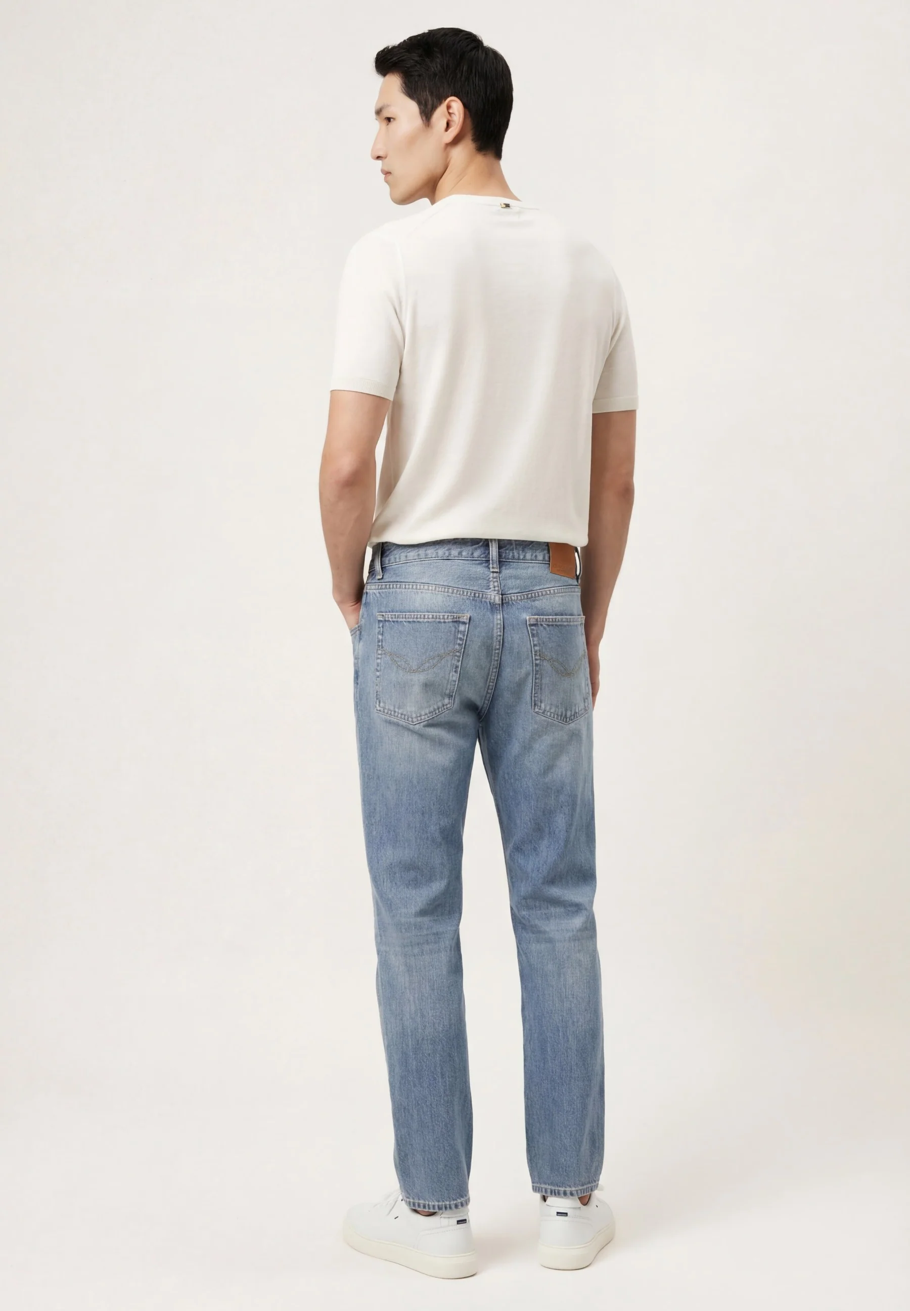 Calças de ganga slim fit em algodão premium - Image 15