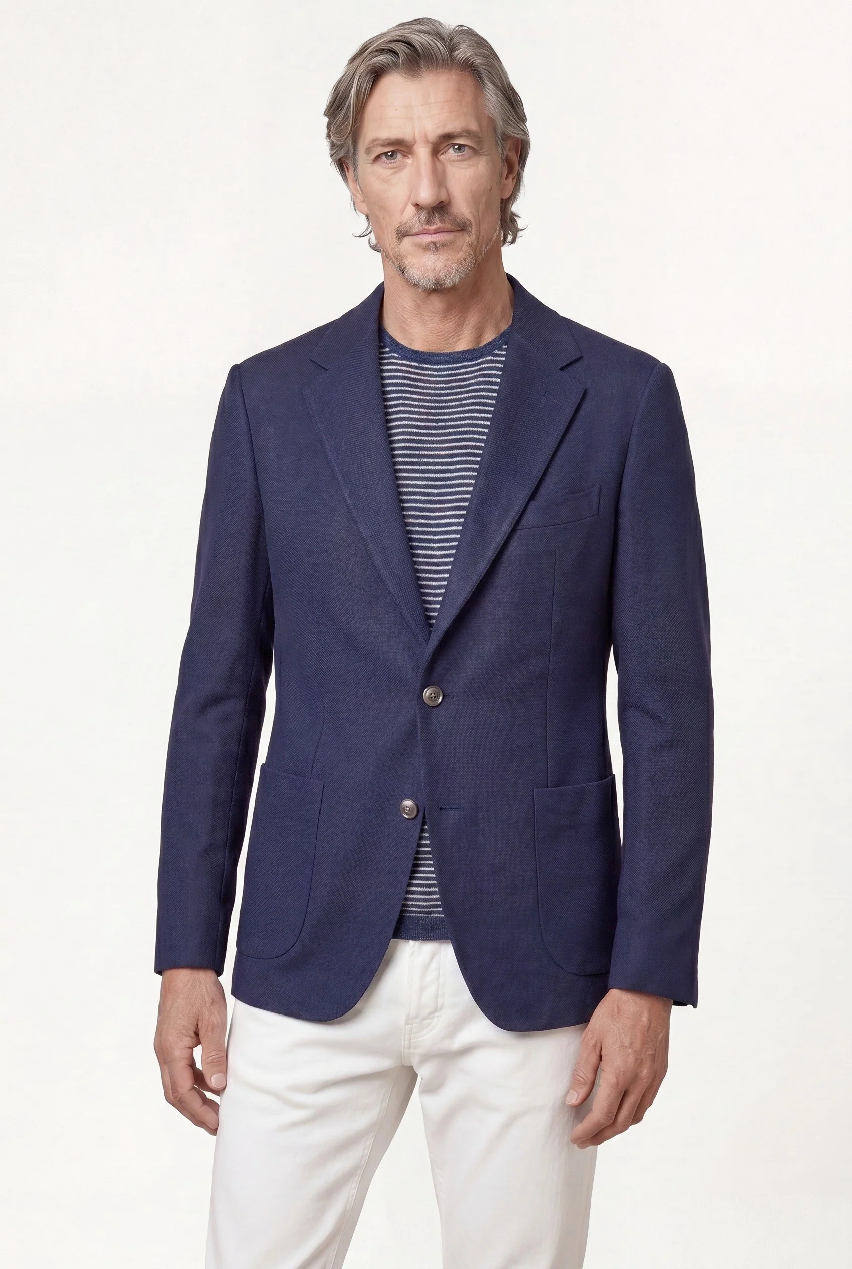 Calças Slim Fit Tingidas Em Pigmento Em Mistura De Tencel, Algodão E Elastano - Image 27