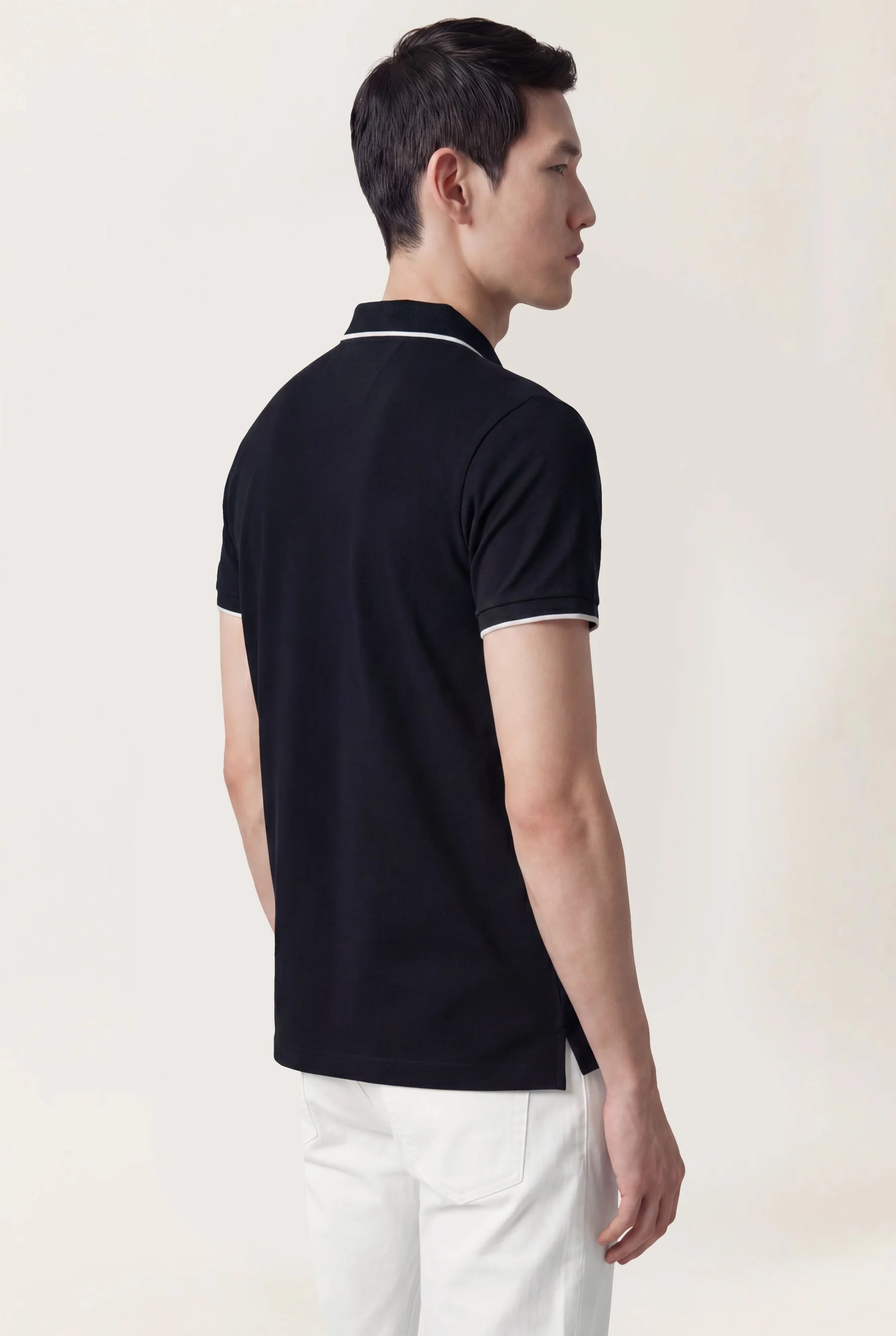Calças Slim Fit Tingidas Em Pigmento Em Mistura De Tencel, Algodão E Elastano - Image 33