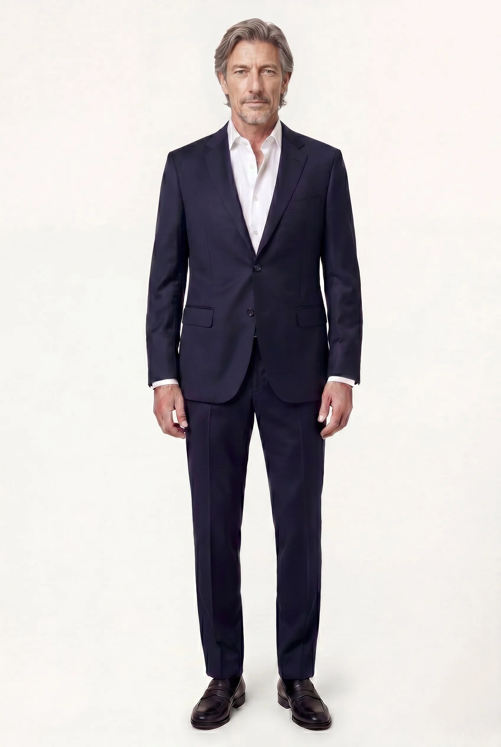 Camisa Business estrutura em puro algodão, com colarinho Dublin, slim fit - Image 3