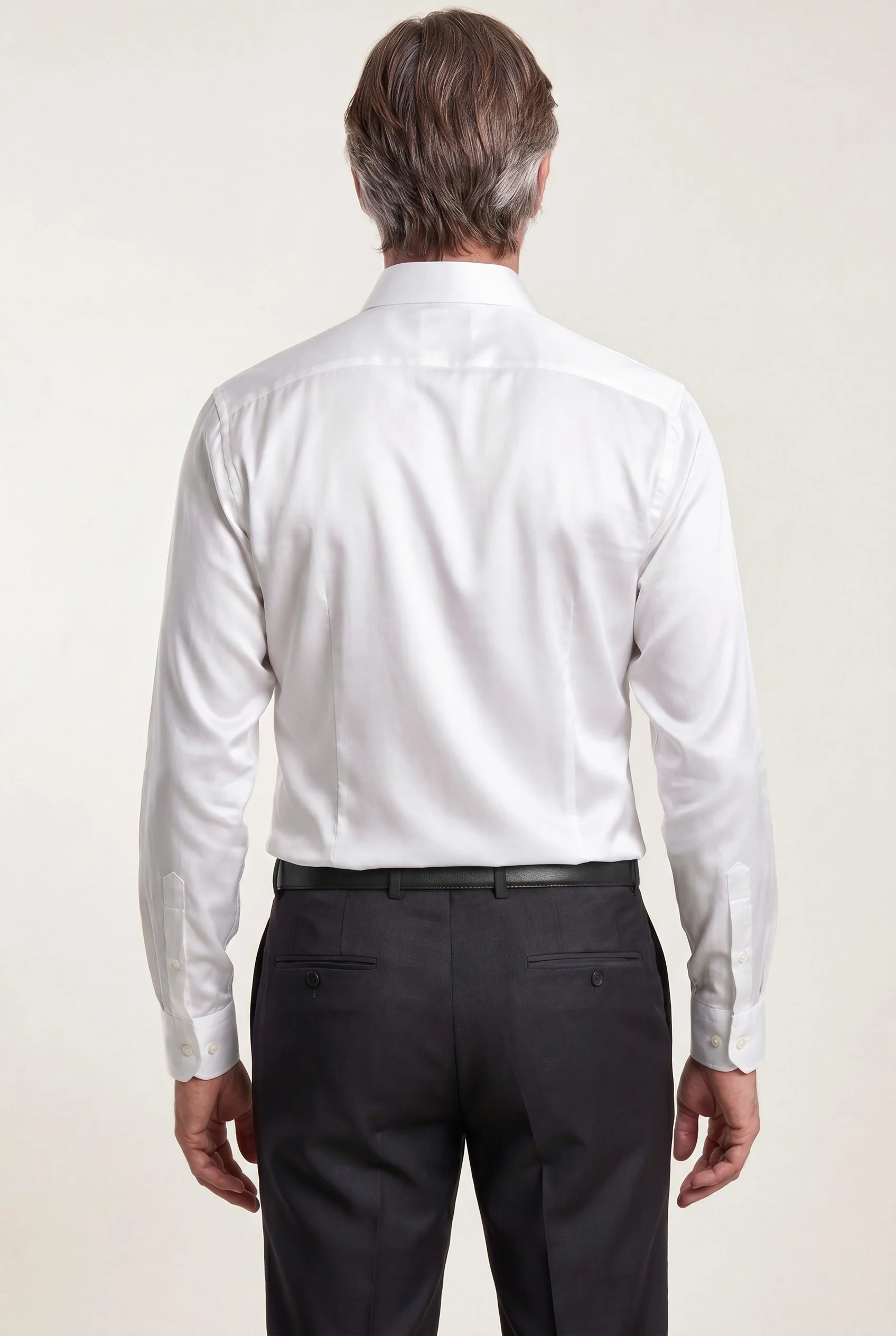 Camisa Business estrutura em puro algodão, com colarinho Dublin, slim fit - Image 5