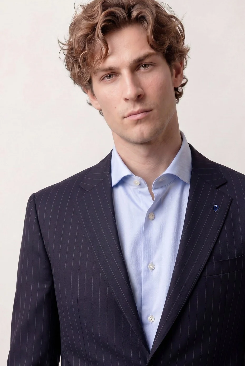 Camisa Business estrutura em puro algodão, com colarinho Dublin, slim fit - Image 6