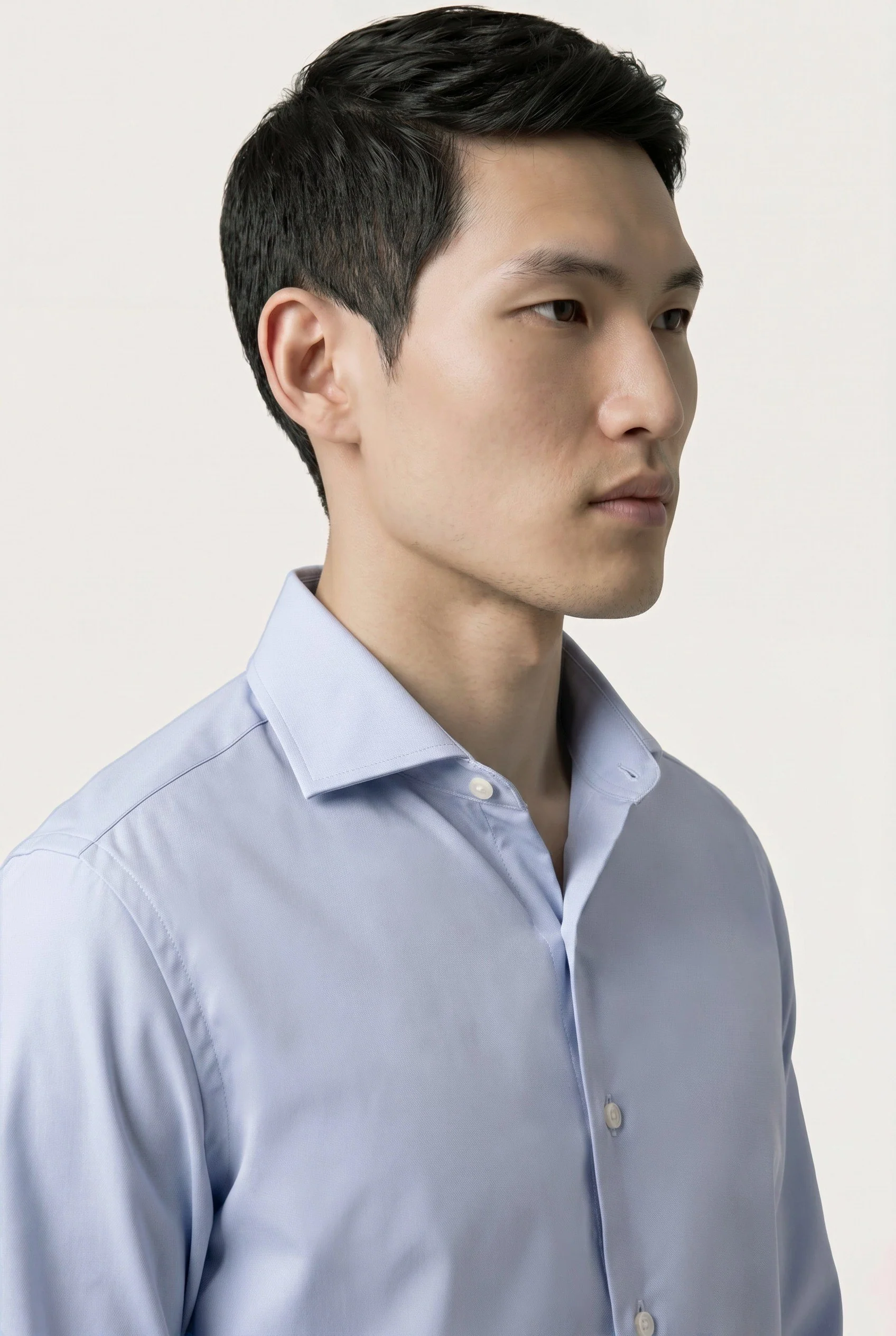 Camisa Business estrutura em puro algodão, com colarinho Dublin, slim fit - Image 8