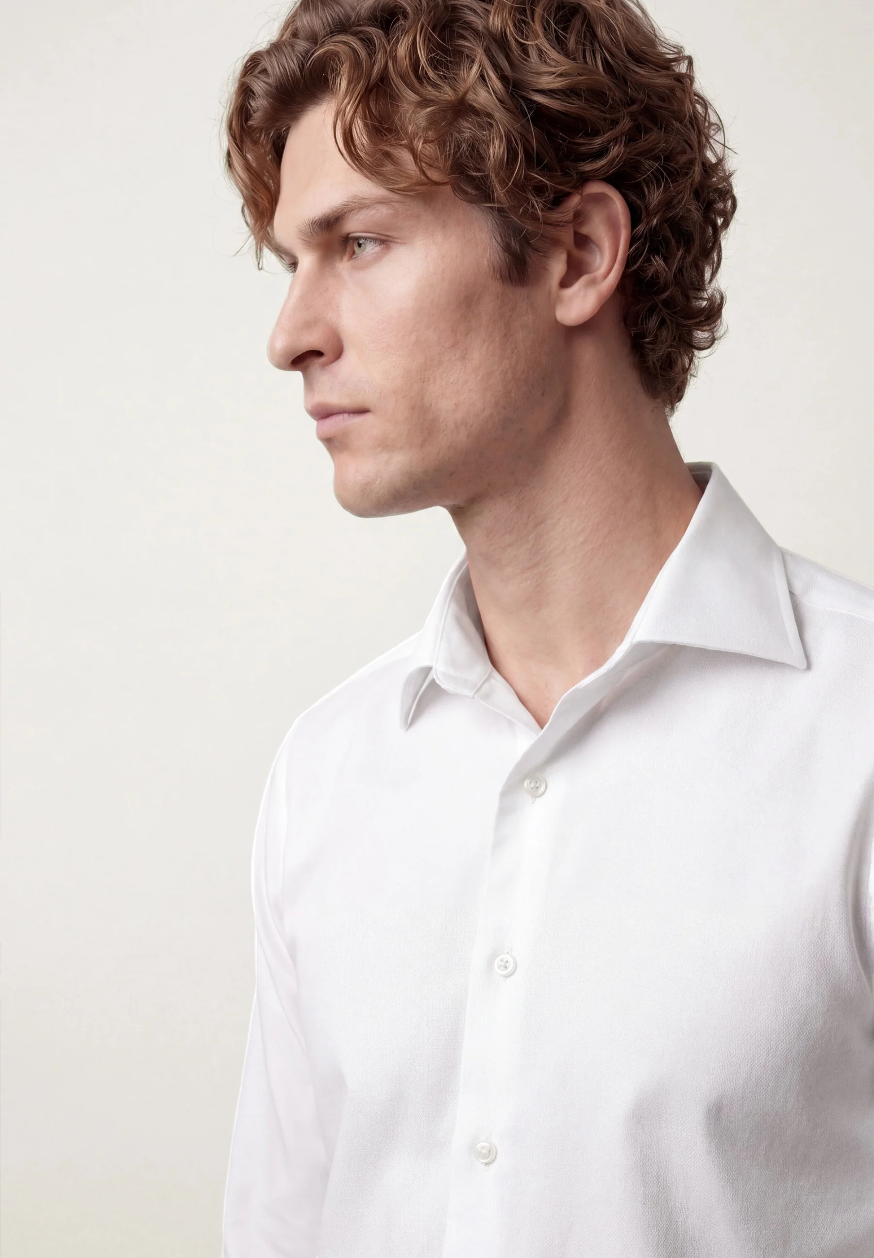 Camisa Business sarja em puro algodão, com colarinho Oxford, regular fit - Image 2
