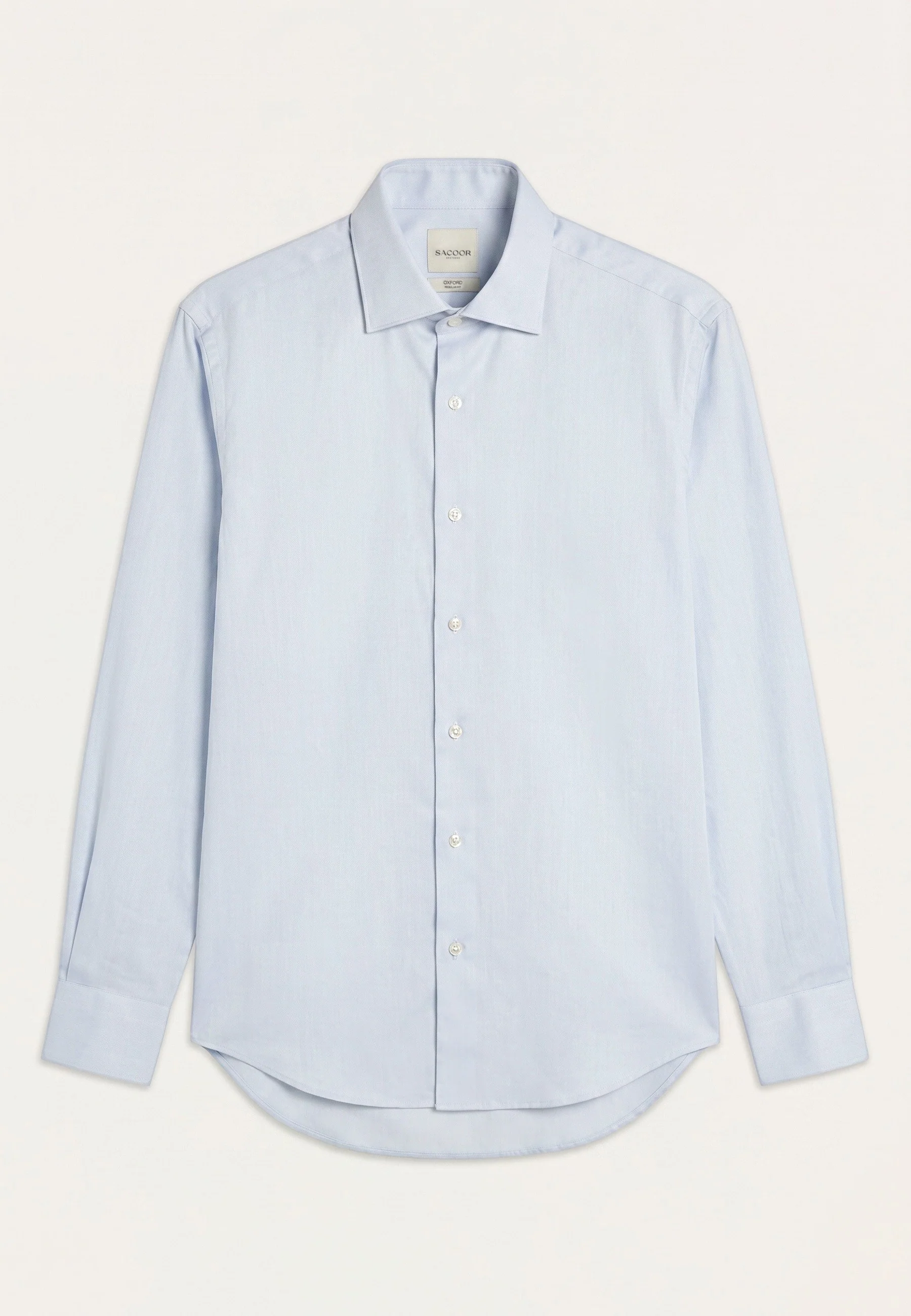 Camisa Business sarja em puro algodão, com colarinho Oxford, regular fit - Image 2