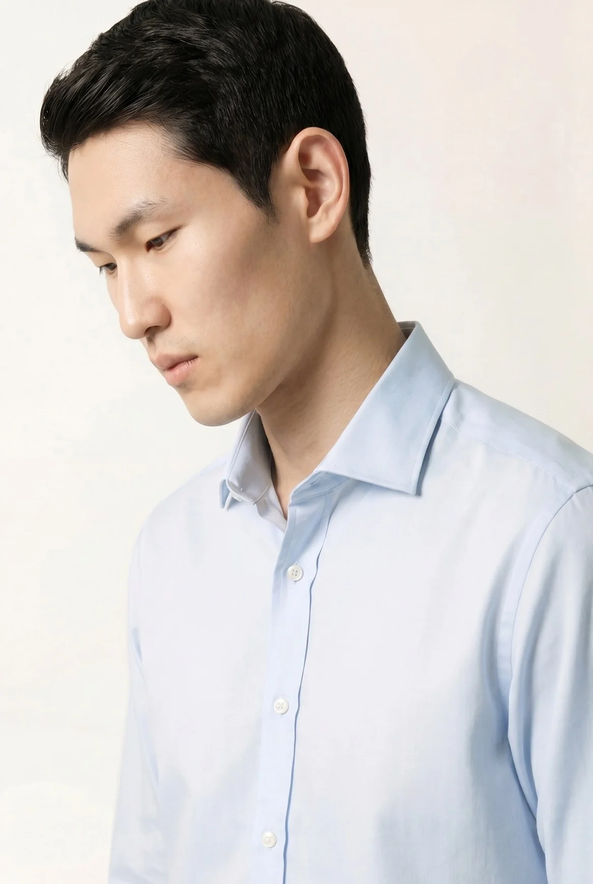 Camisa Business sarja em puro algodão, com colarinho Oxford, regular fit - Image 3