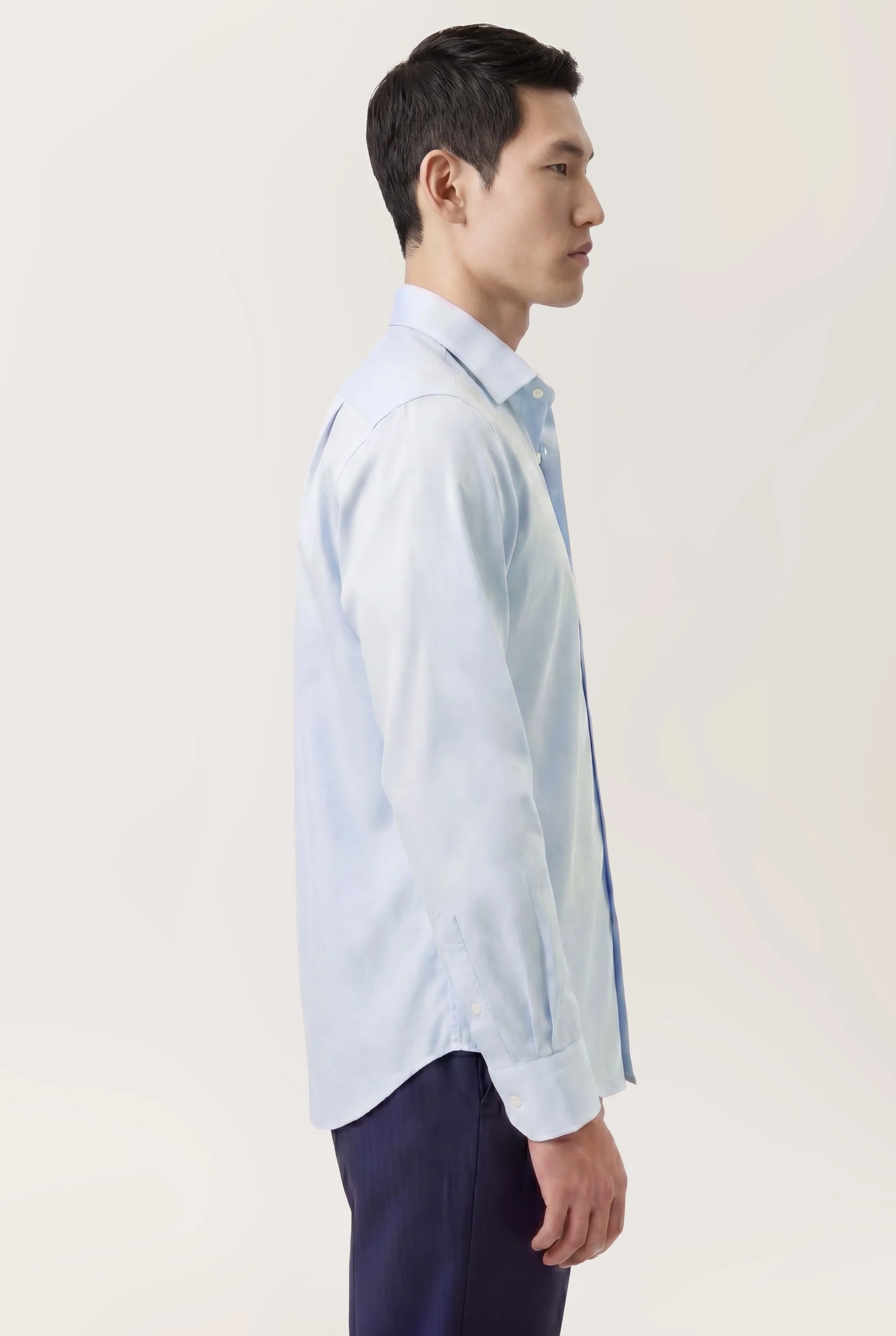 Camisa Business sarja em puro algodão, com colarinho Oxford, regular fit - Image 5
