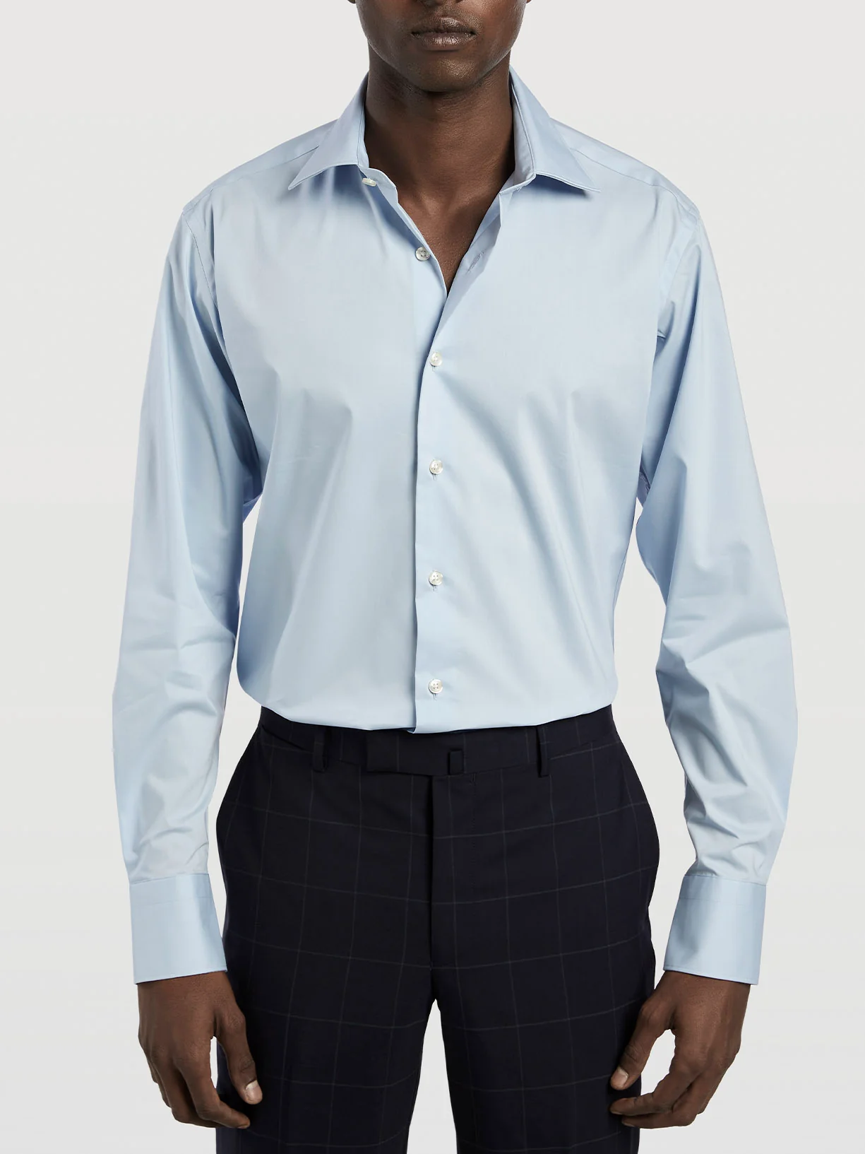 Camisa comfort business slim fit em popeline lisa - Image 2
