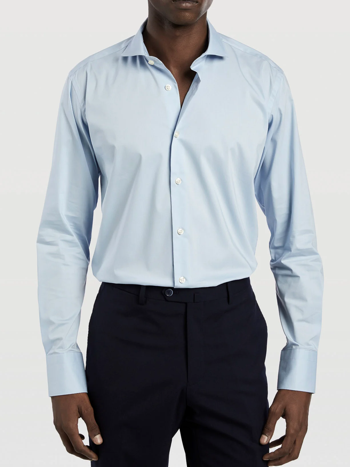 Camisa comfort business slim fit em popeline lisa - Image 2