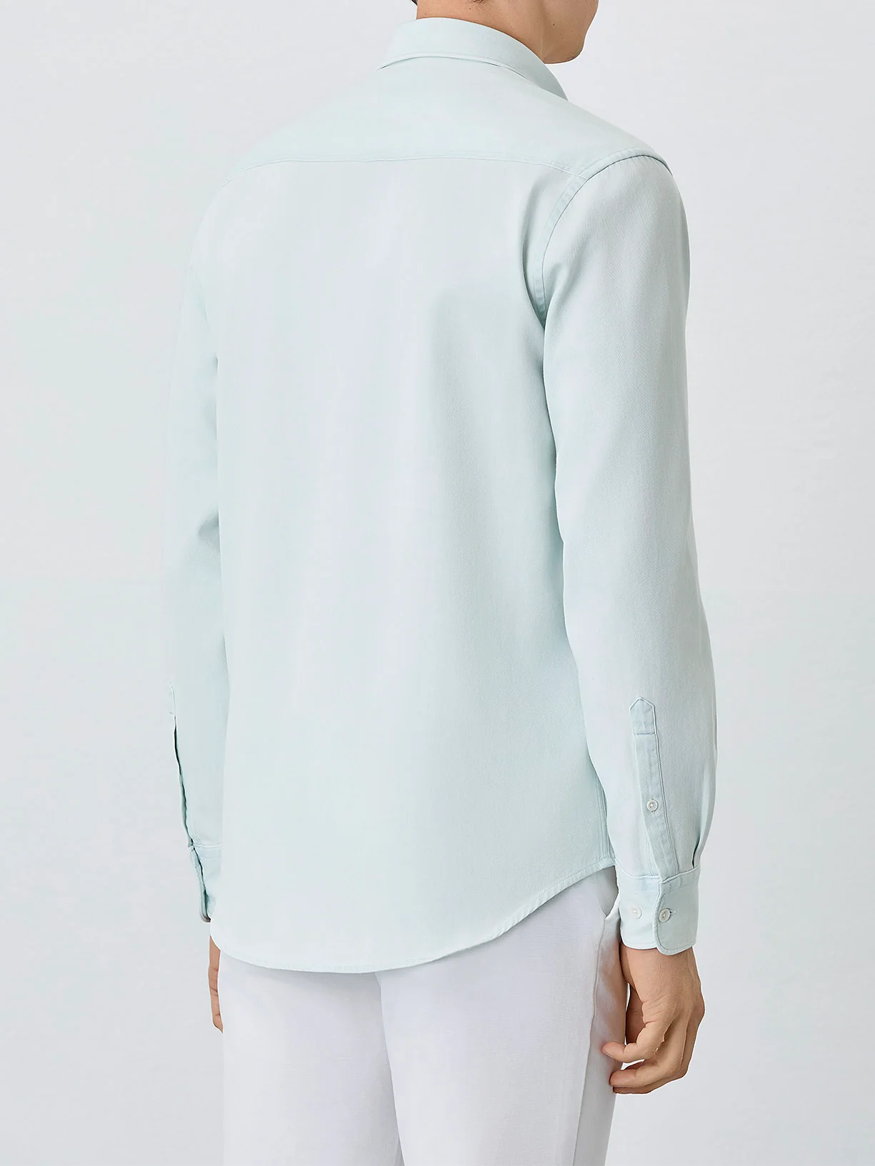 Camisa De Denim Relaxed Fit Com Bolsos De Chapa Em Algodão - Image 10