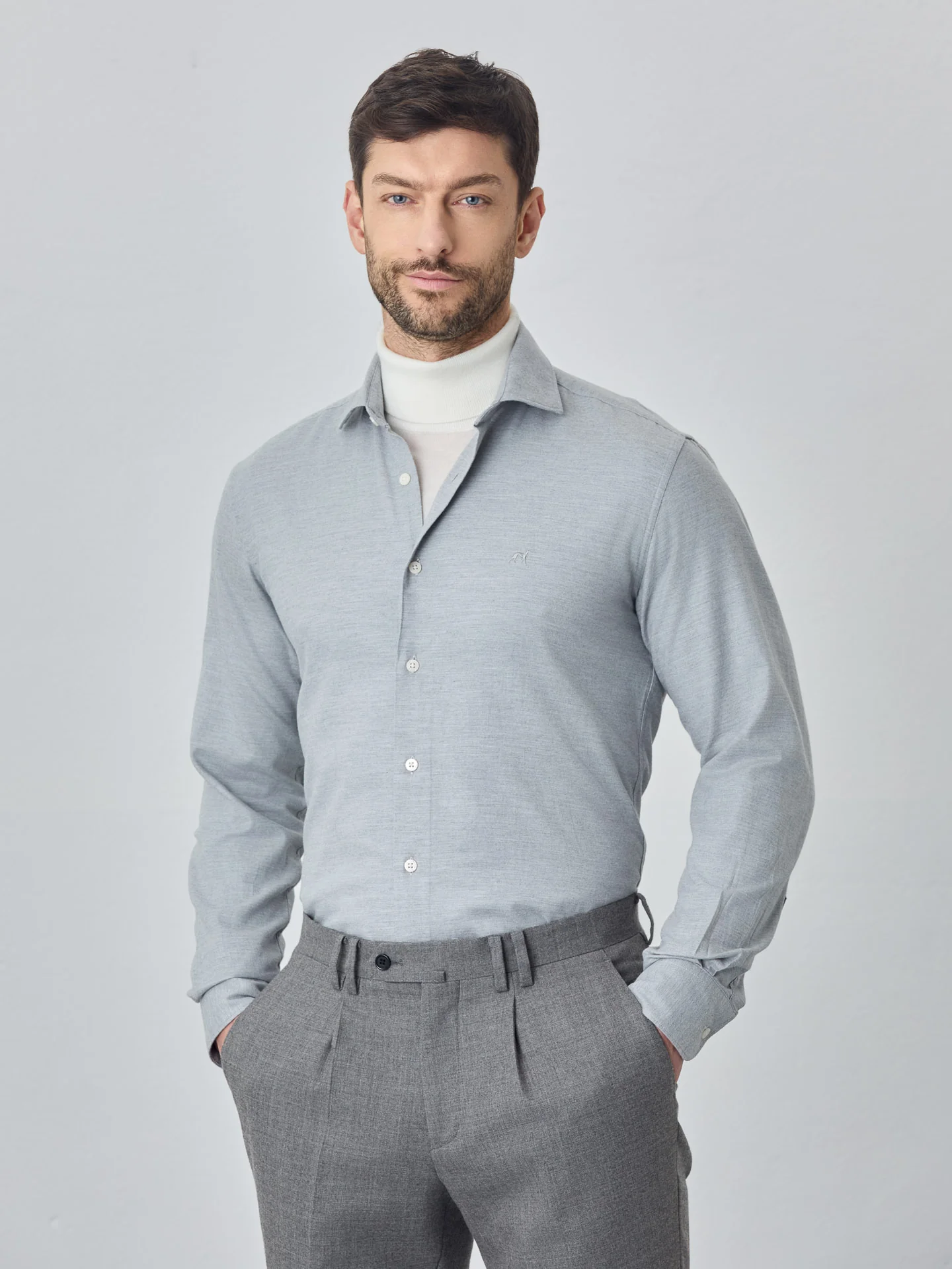 Camisa de flanela mélange suave - Image 10