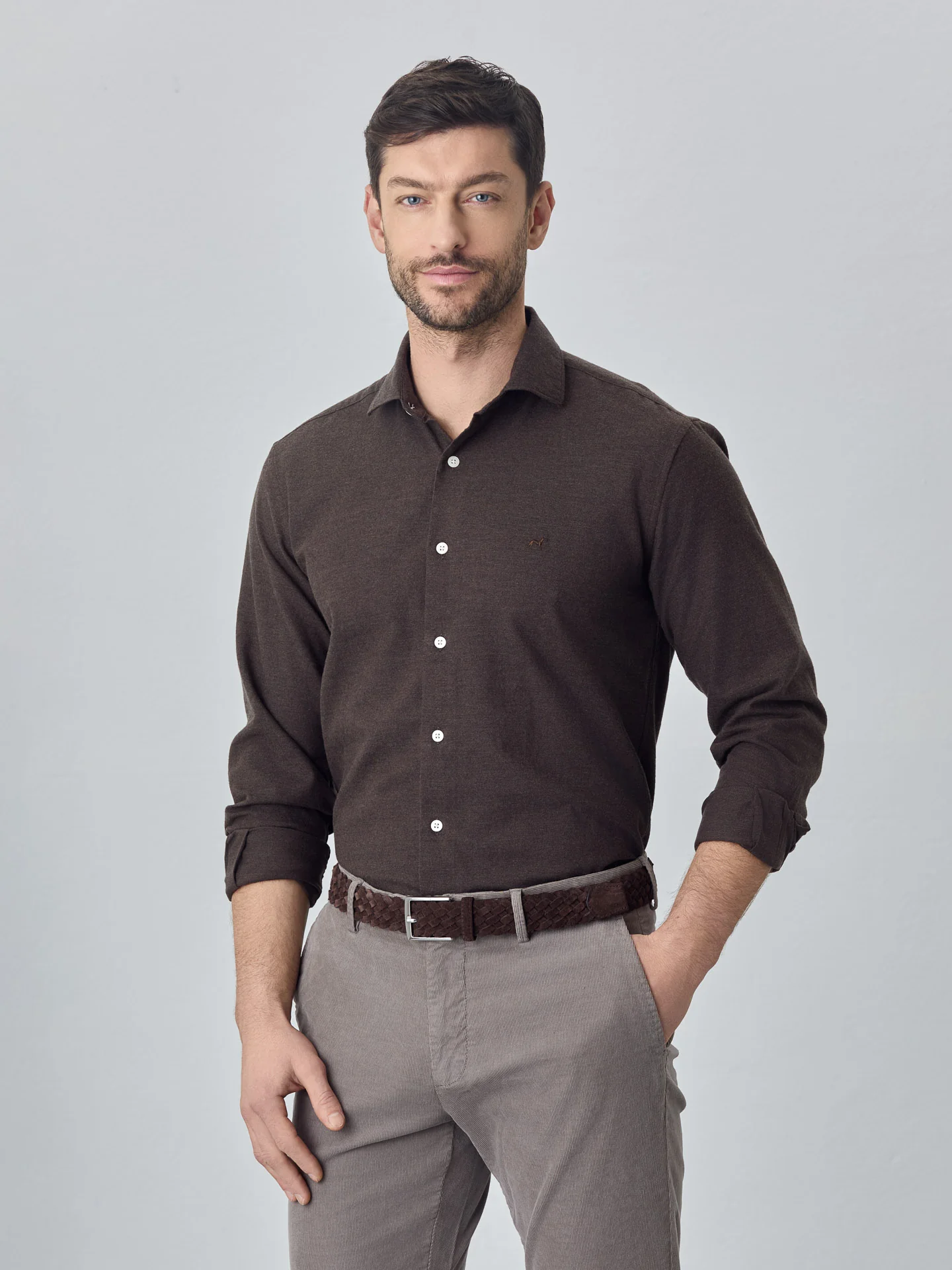 Camisa de flanela mélange suave - Image 2