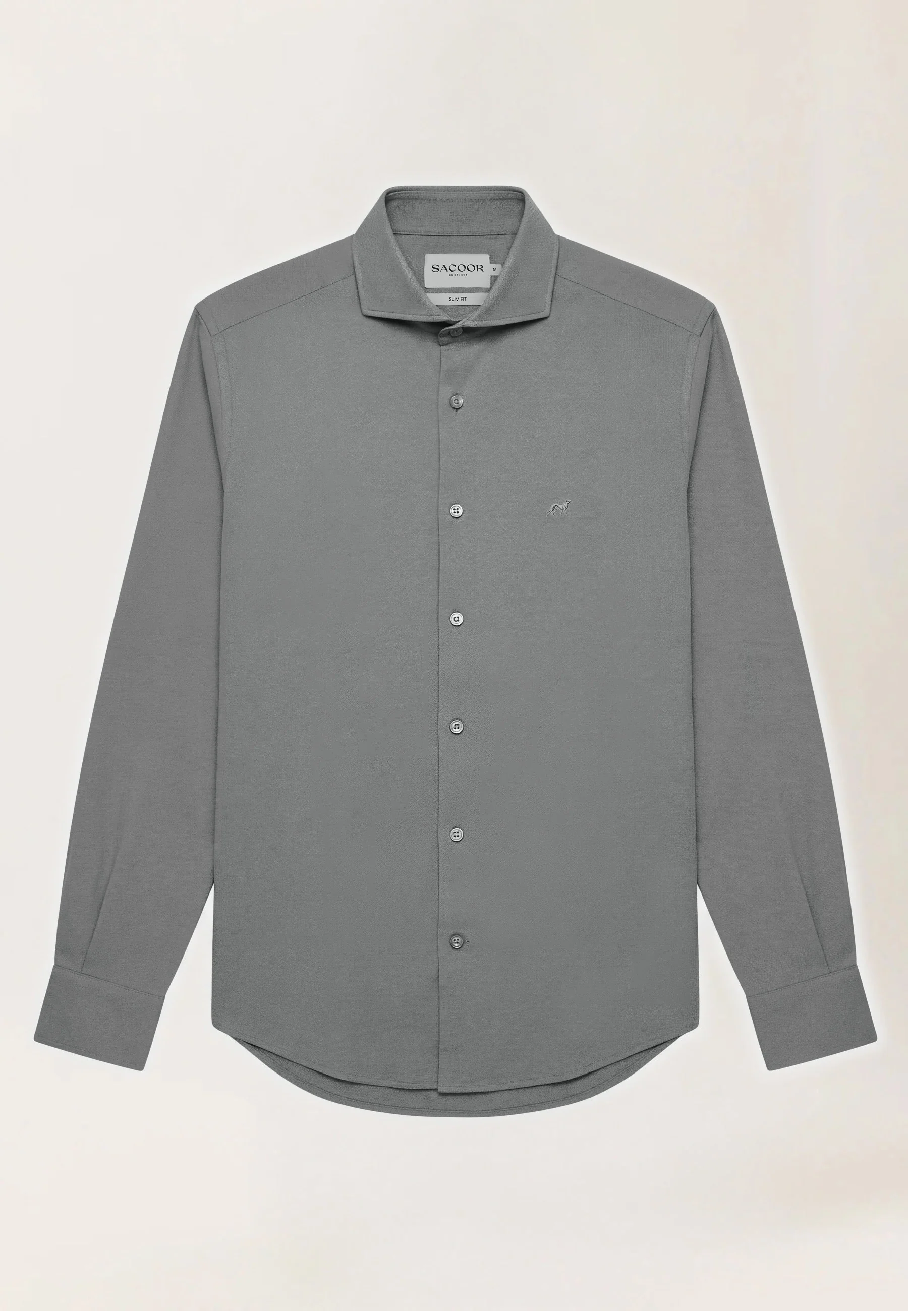 Camisa Estrutura com colarinho aberto, slim fit - Image 12