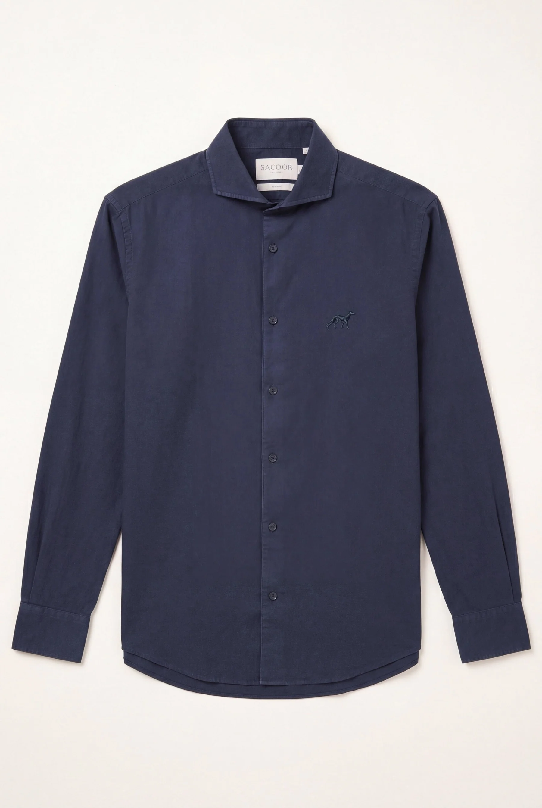Camisa Estrutura com colarinho aberto, slim fit - Image 4