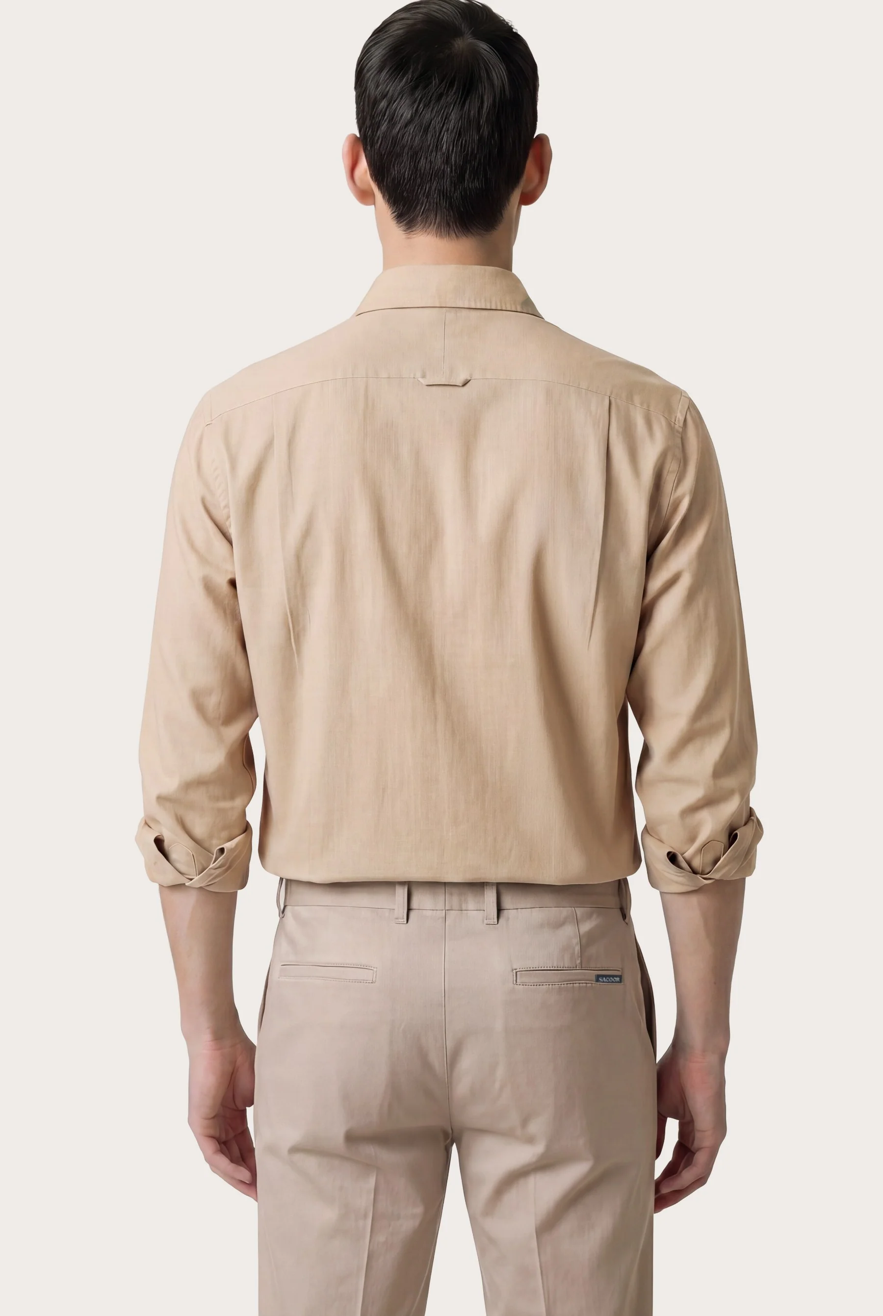 Camisa Estrutura com colarinho aberto, slim fit - Image 7