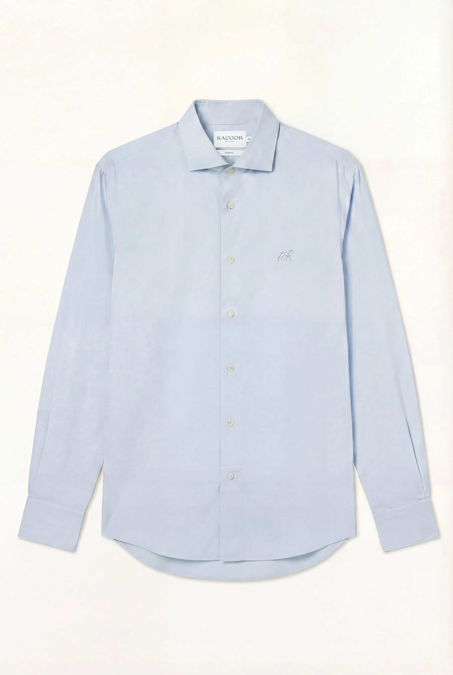 Camisa Oxford com colarinho aberto, slim fit - Image 13