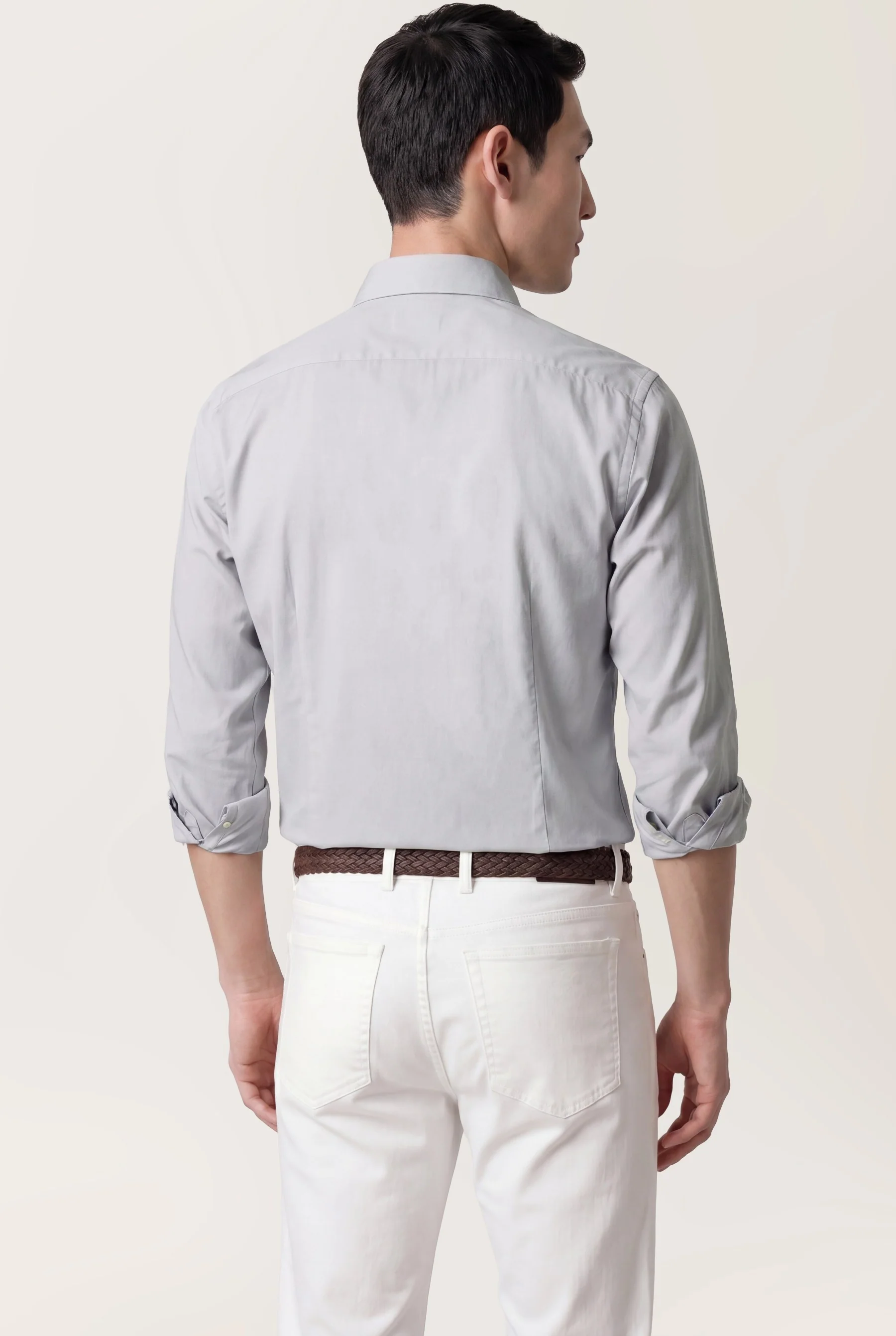 Camisa Oxford com colarinho aberto, slim fit - Image 14