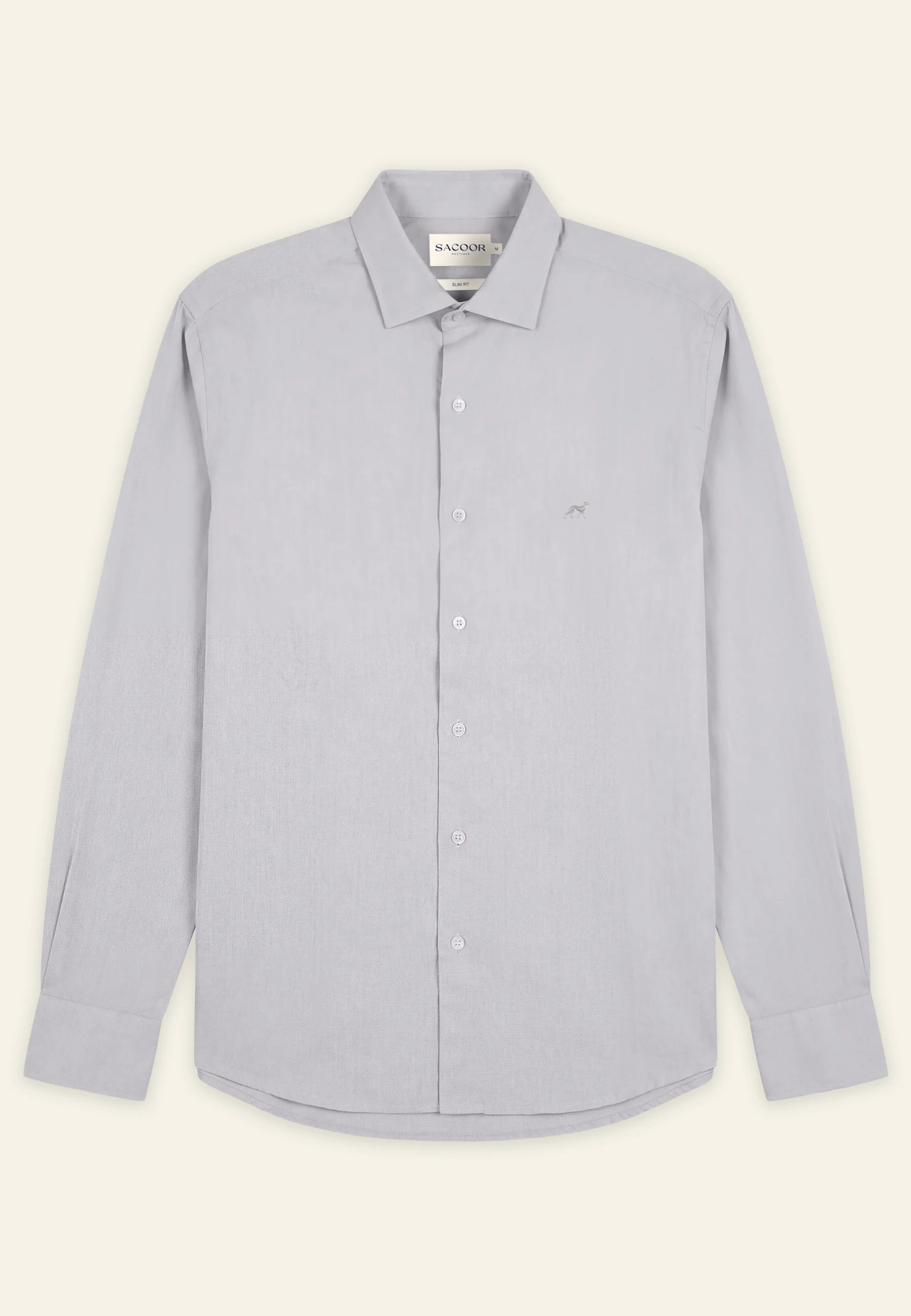 Camisa Oxford com colarinho aberto, slim fit - Image 17