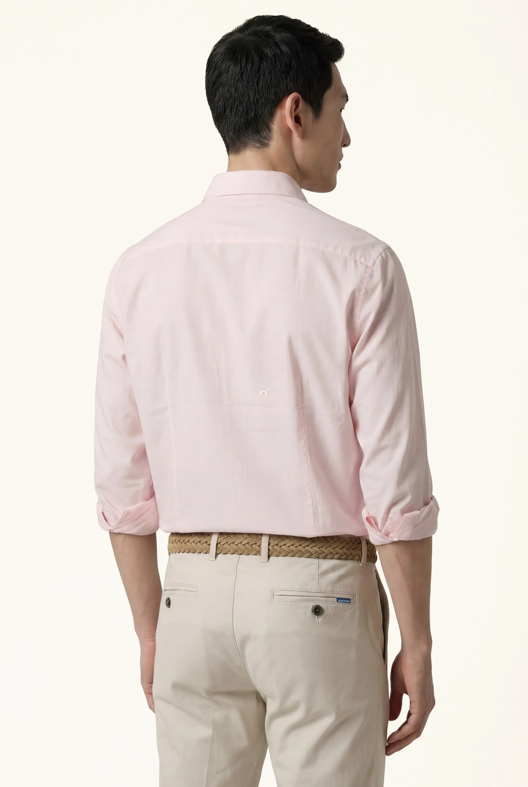 Camisa Oxford com colarinho aberto, slim fit - Image 20