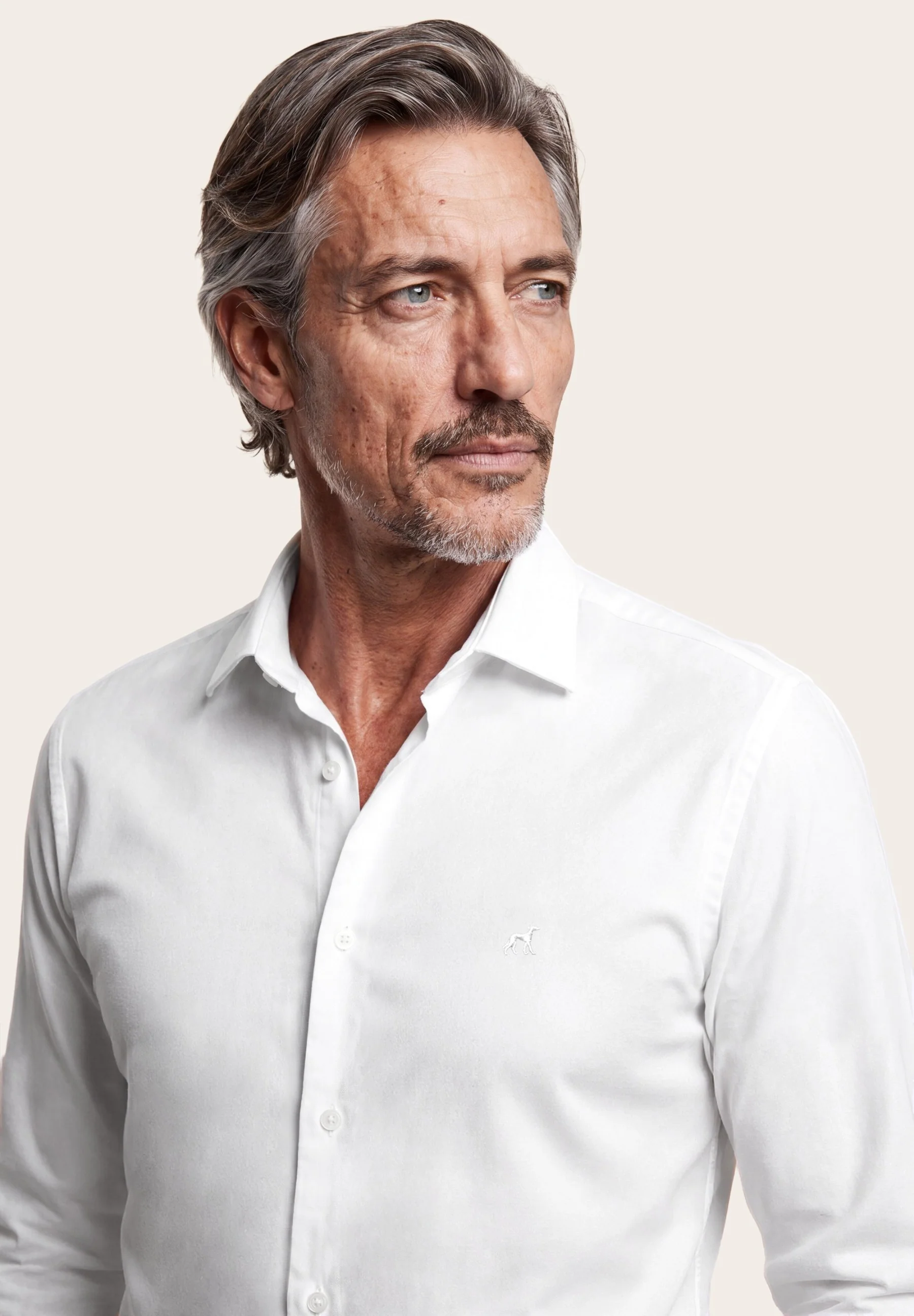 Camisa Oxford com colarinho aberto, slim fit - Image 23