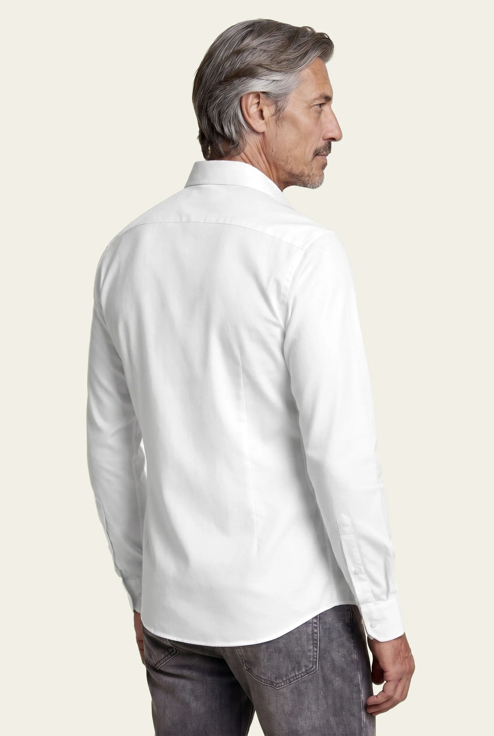 Camisa Oxford com colarinho aberto, slim fit - Image 24