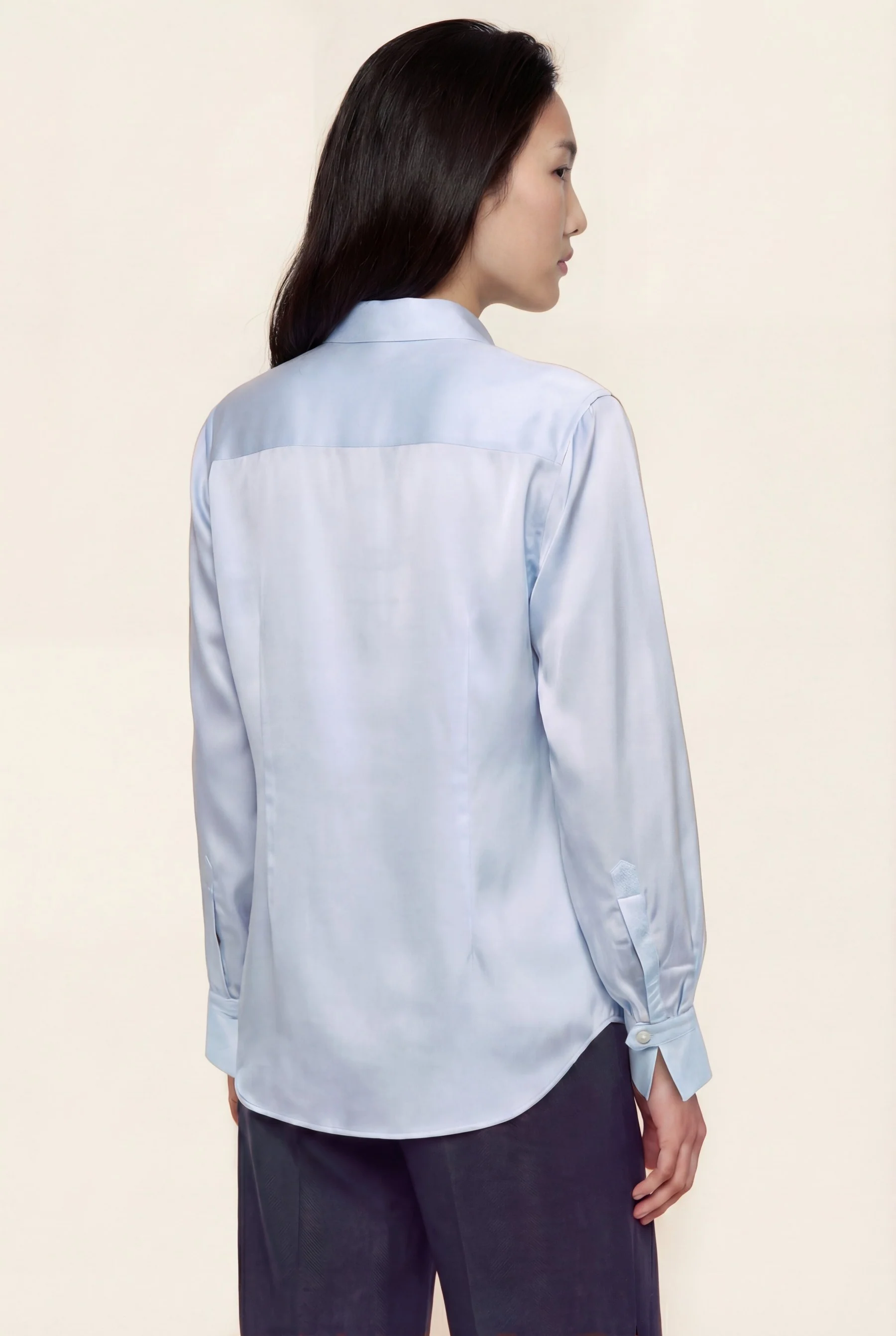 Camisa Regular Fit Em Algodão Com Carcela Oculta E Mangas Balão - Image 3