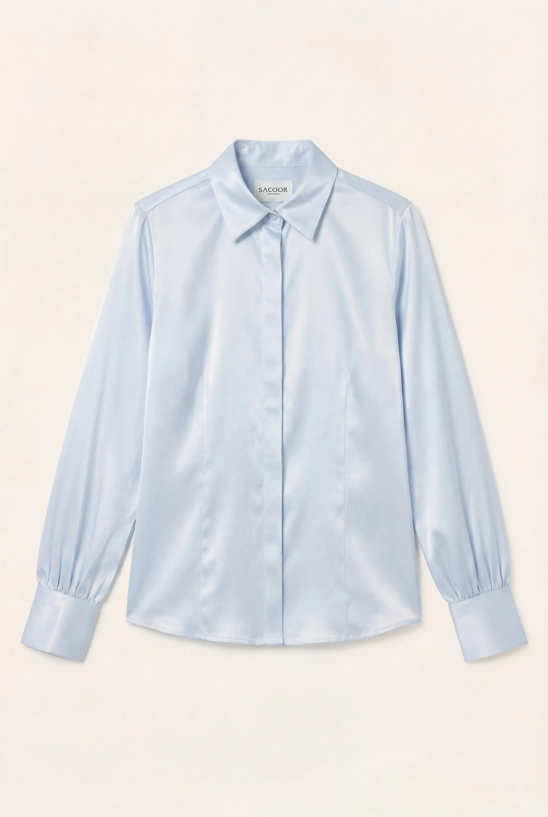 Camisa Regular Fit Em Algodão Com Carcela Oculta E Mangas Balão - Image 4