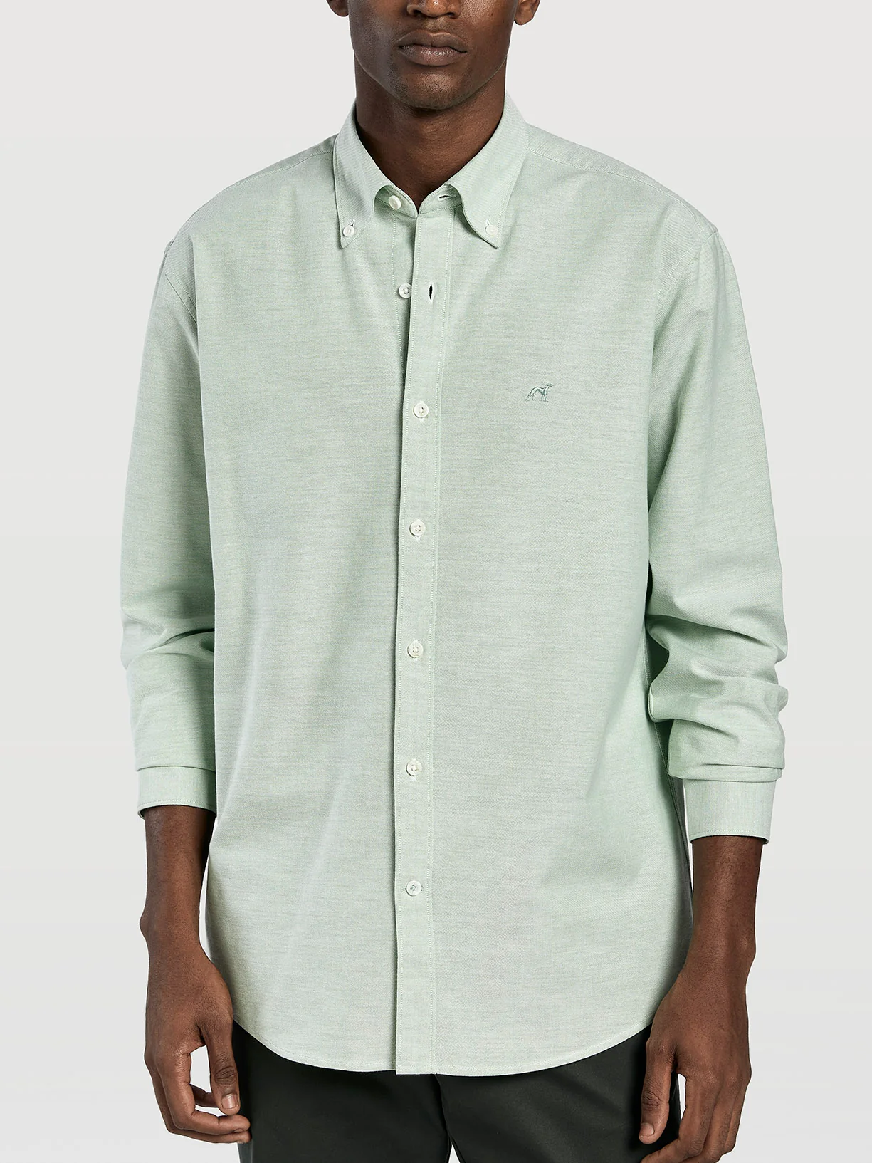 Camisa regular fit oxford liso 100%algodão bci - Image 6