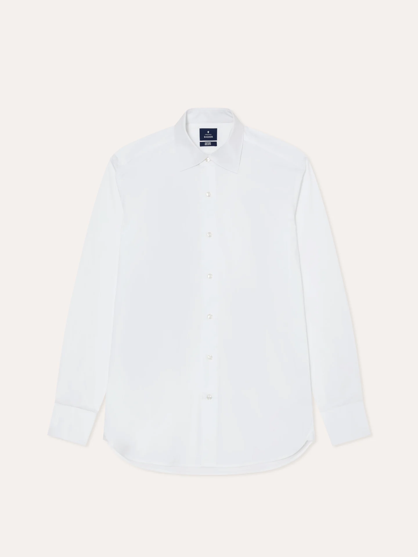 Camisa regular fit Performance em popeline com colarinho Oxford e punhos duplos - Image 8