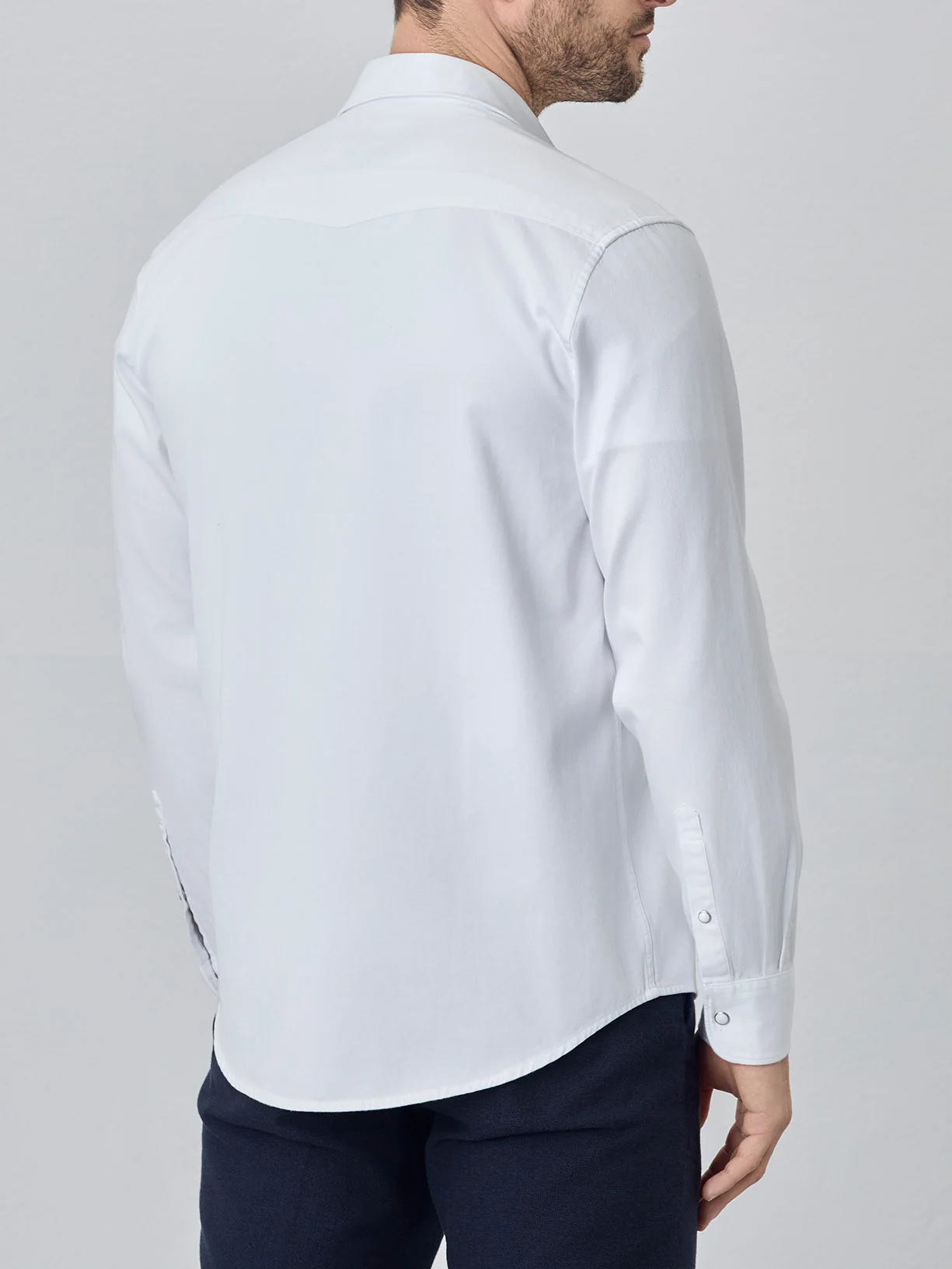 Camisa relaxed fit western em sarja - Image 7
