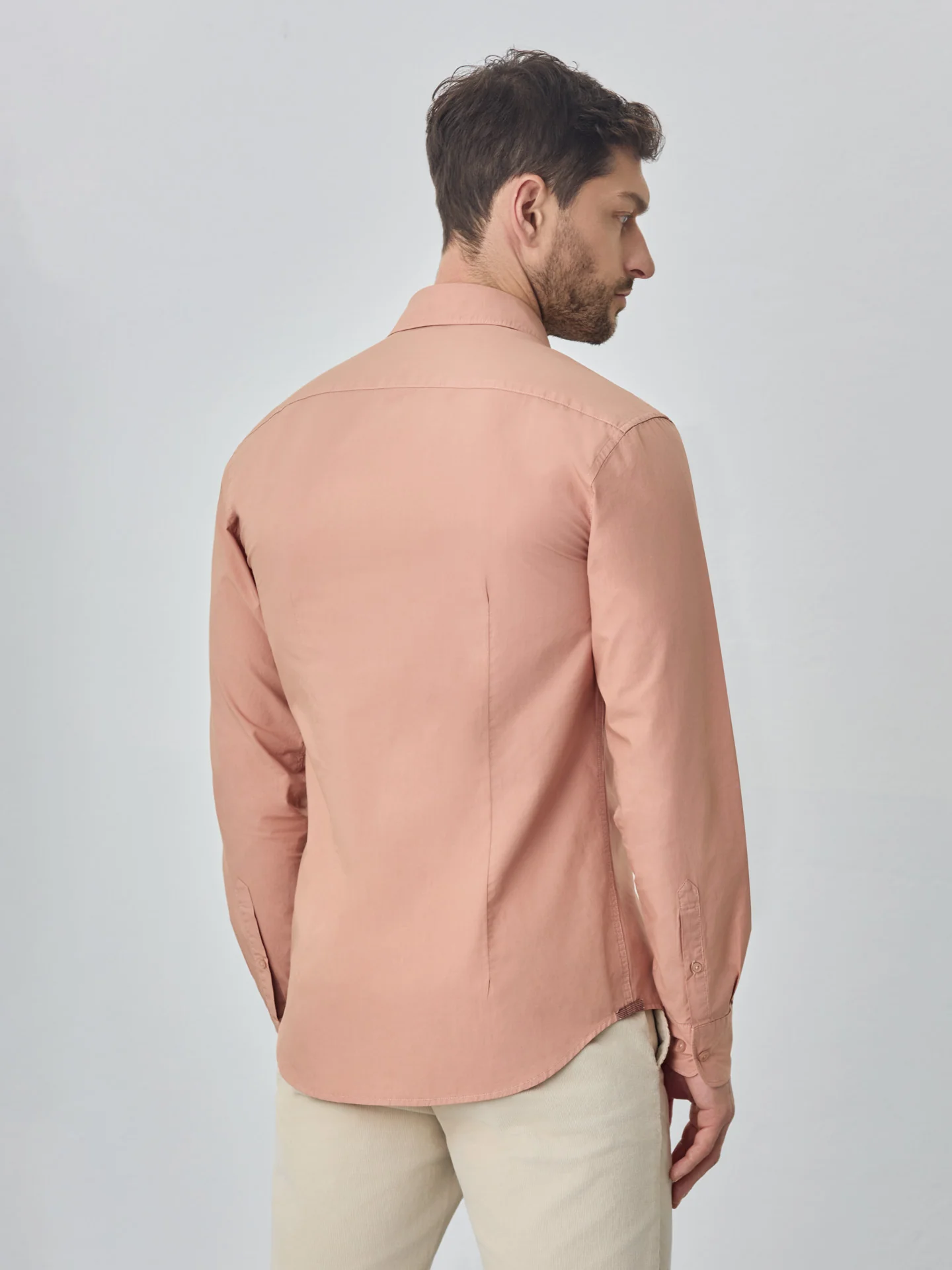 Camisa slim fit em popeline over dye - Image 22