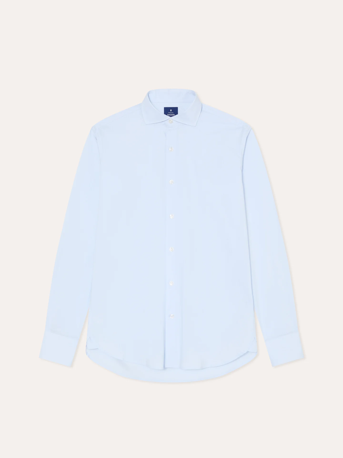 Camisa slim fit Performance de riscas finas com colarinho Dublin - Image 5